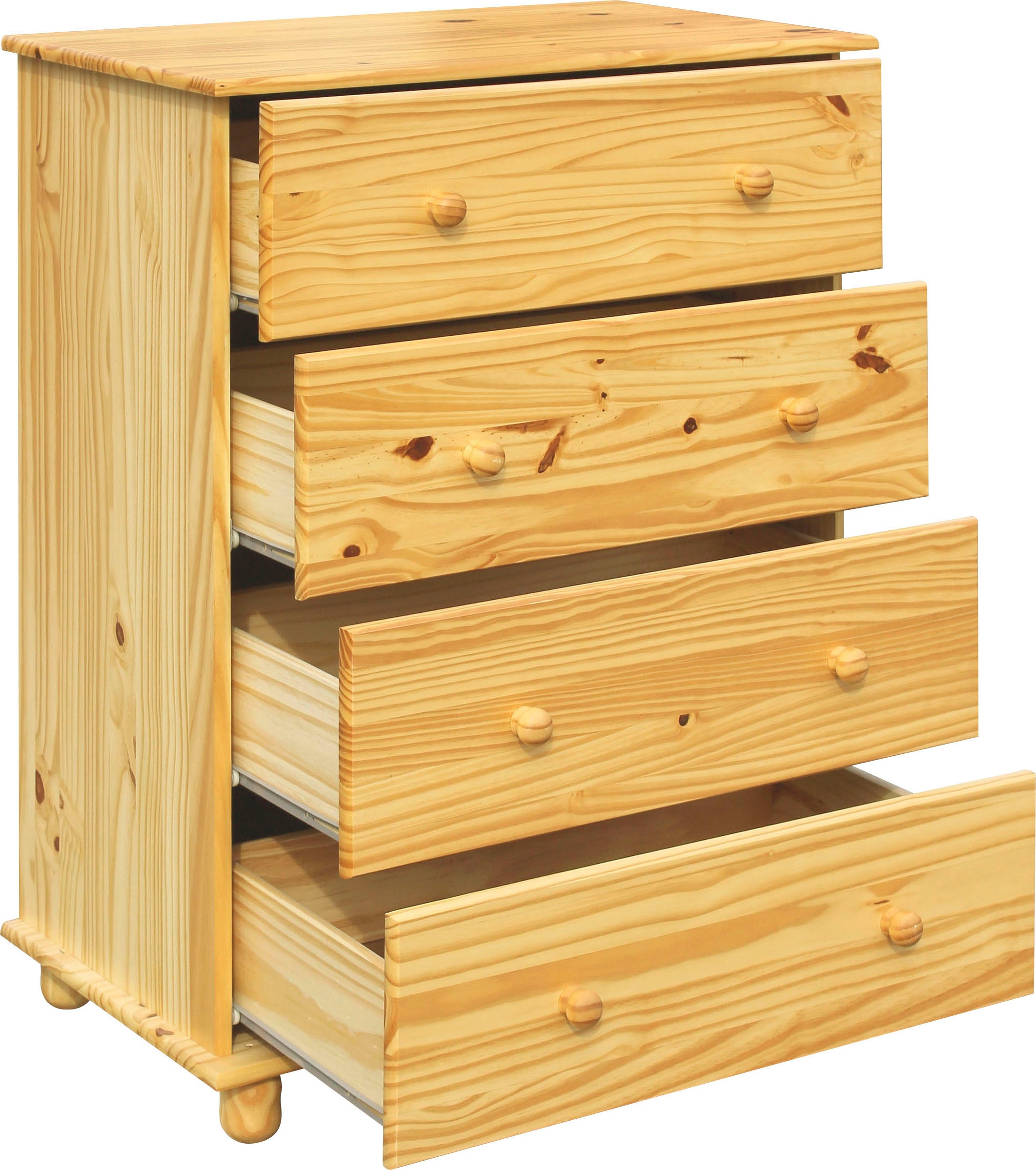 Home affaire Kommode »Chur« aus massiven Kiefernholz, Breite 80 cm, Höhe 102 cm