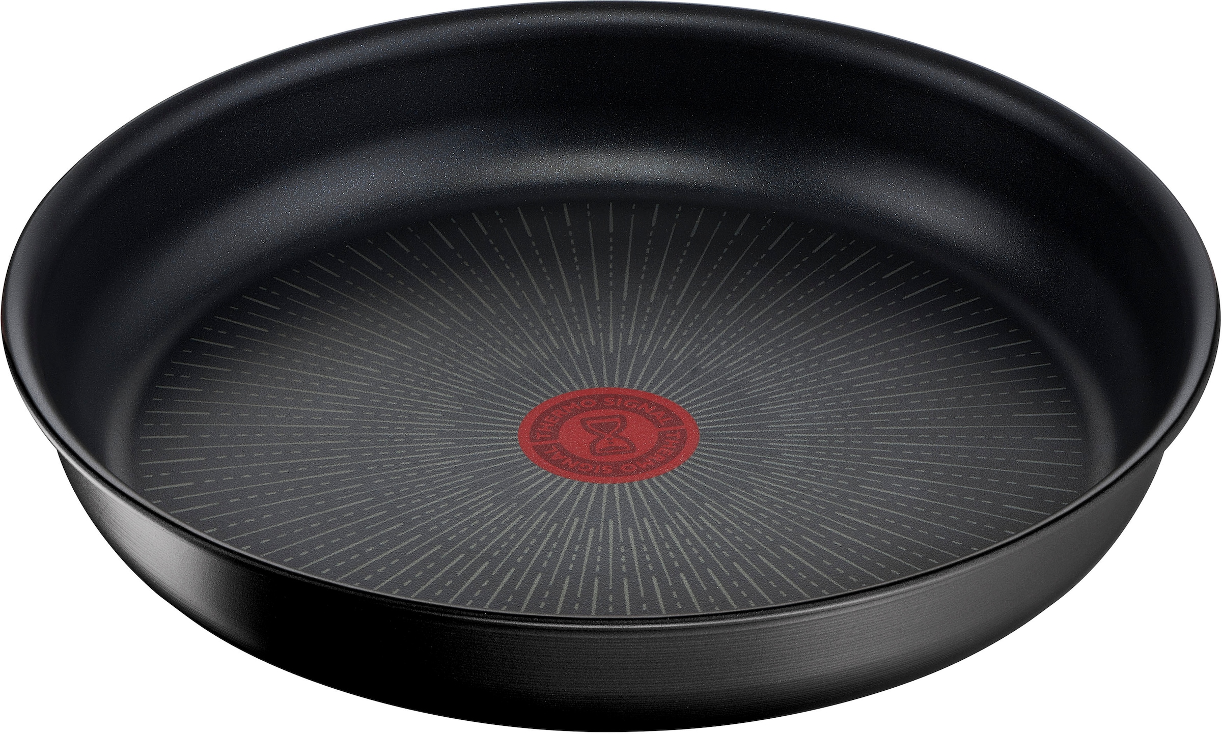 Tefal Pfannen-Set »Ingenio Unlimited«, Aluminium, (Set, 3 tlg., Tefal Ingenio Unlimited Pfannenset, 2 teilig, Ø 22, 26 cm, 1 Griff), stapelbar, Antihaftversiegelung, Induktion, Made in France, kompakt