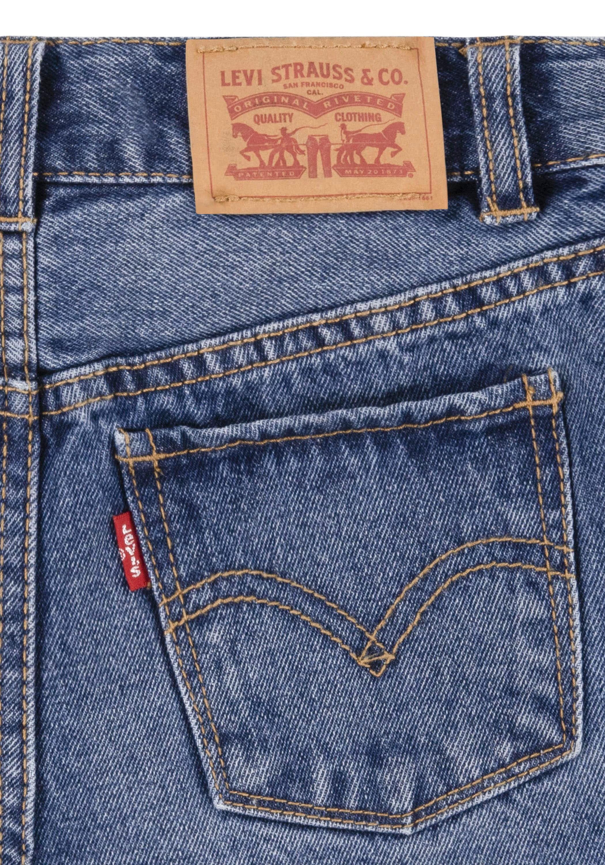 Levi's® Kids Jeansshorts »LVG MINI MOM SHORT W/ ROLL CUF«, for GIRLS