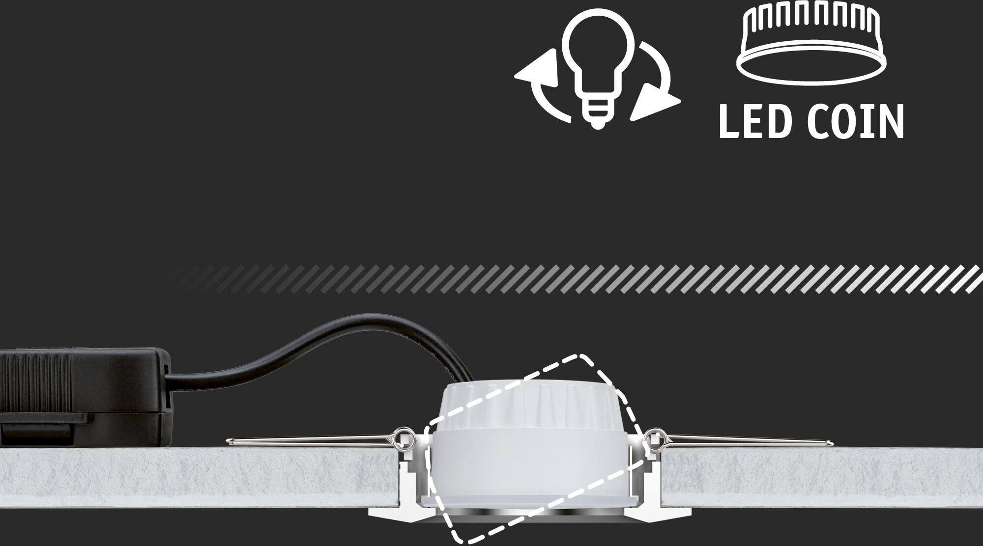 Paulmann LED Einbauleuchte »Base 230V 420lm« 1 Stk. Tageslichtweiß Zigbee RGBW