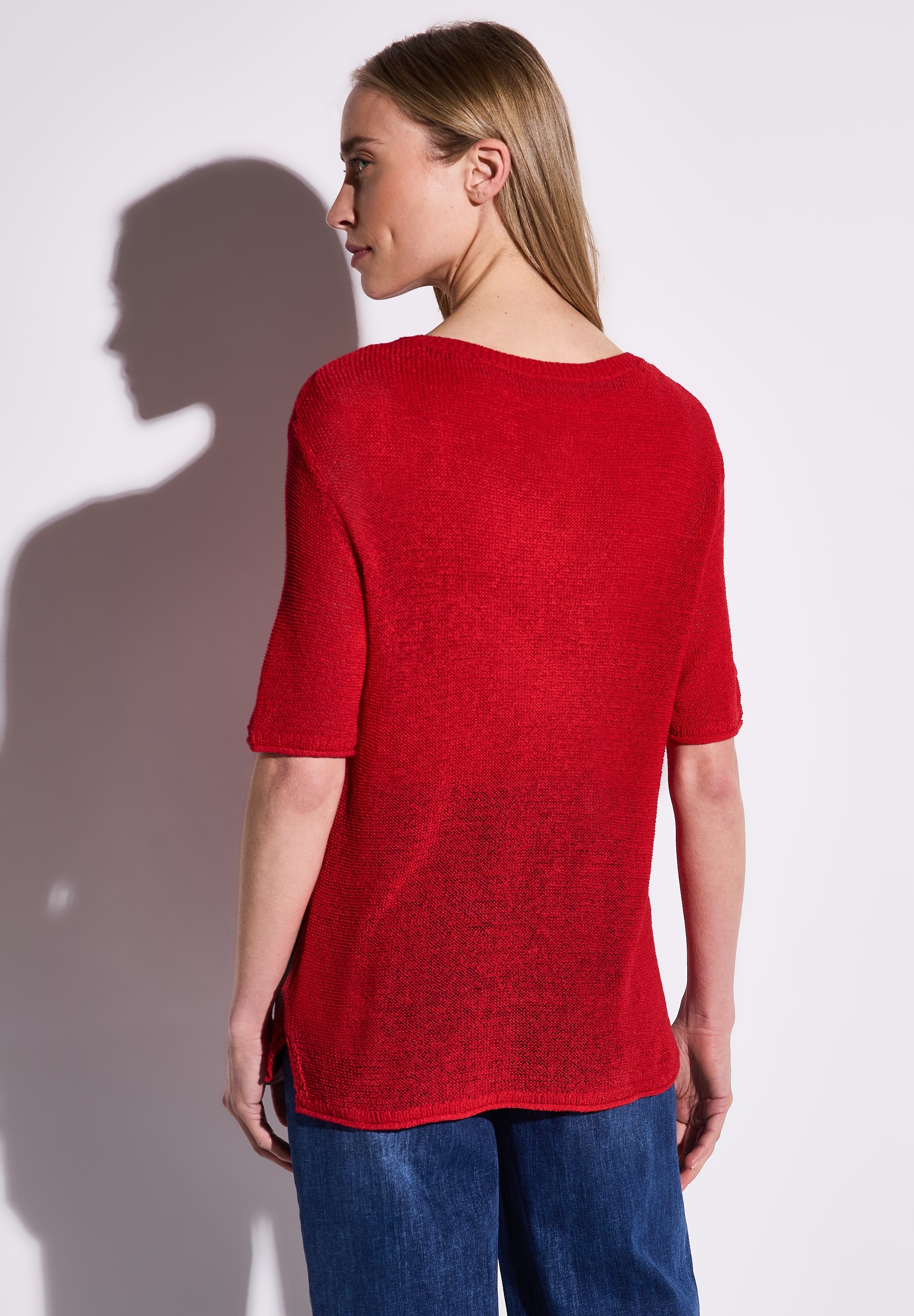 STREET ONE Strickpullover, mit seitlichen Schlitzen