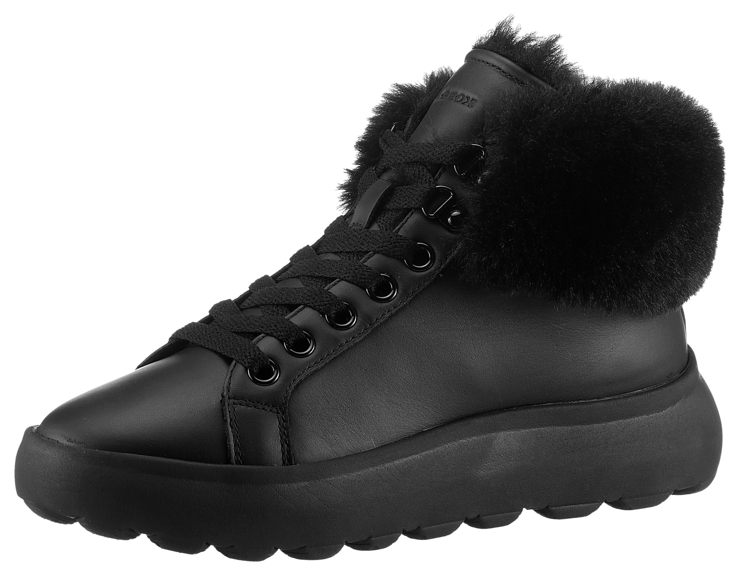 Geox Winterboots »D SPHERICA«, High Top Sneaker, Schnürboots, Winterboots mit Plateausohle