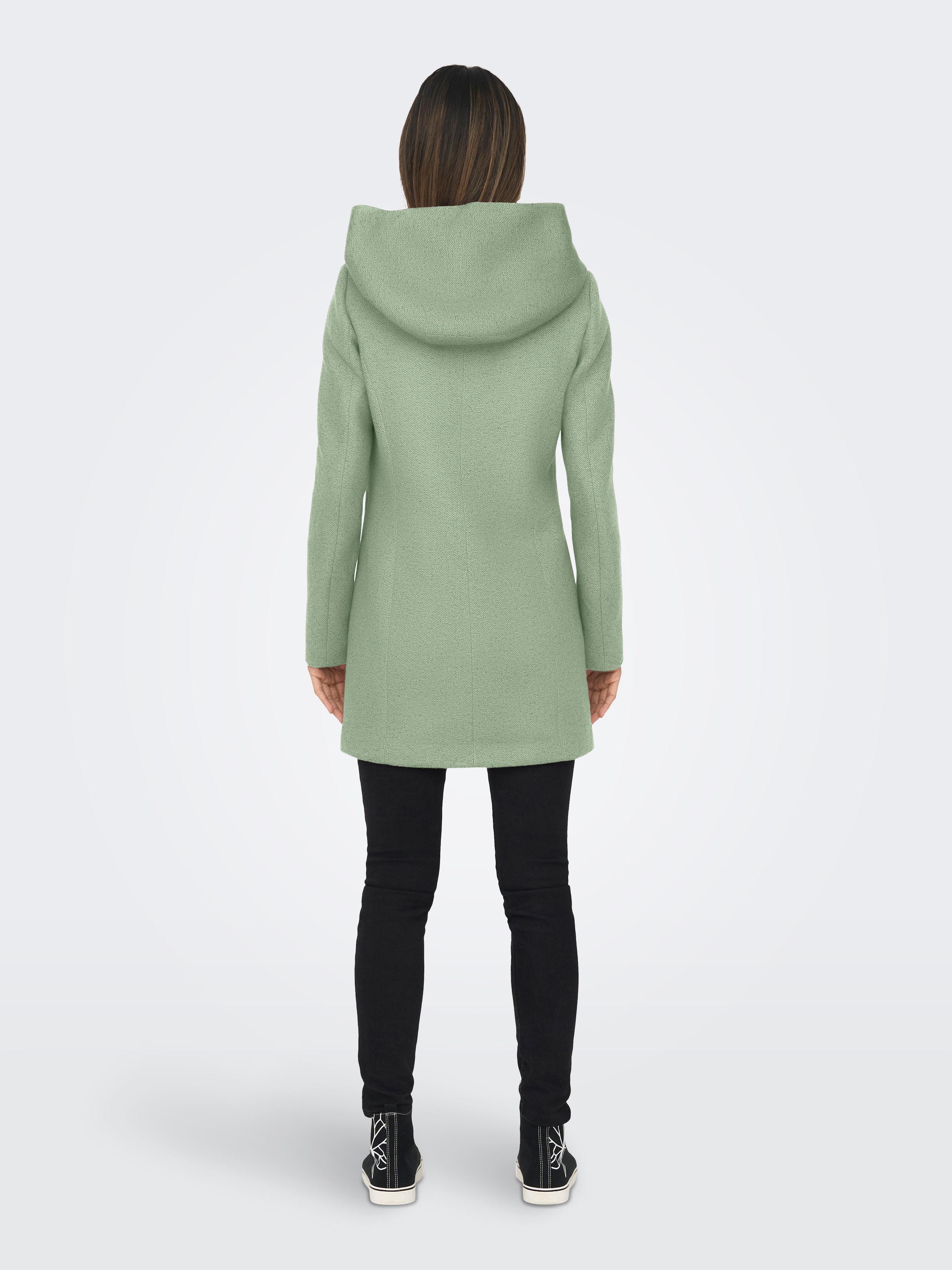 ONLY Langjacke »ONLSEDONA LIGHT COAT OTW NOOS« mit Kapuze Materialmix