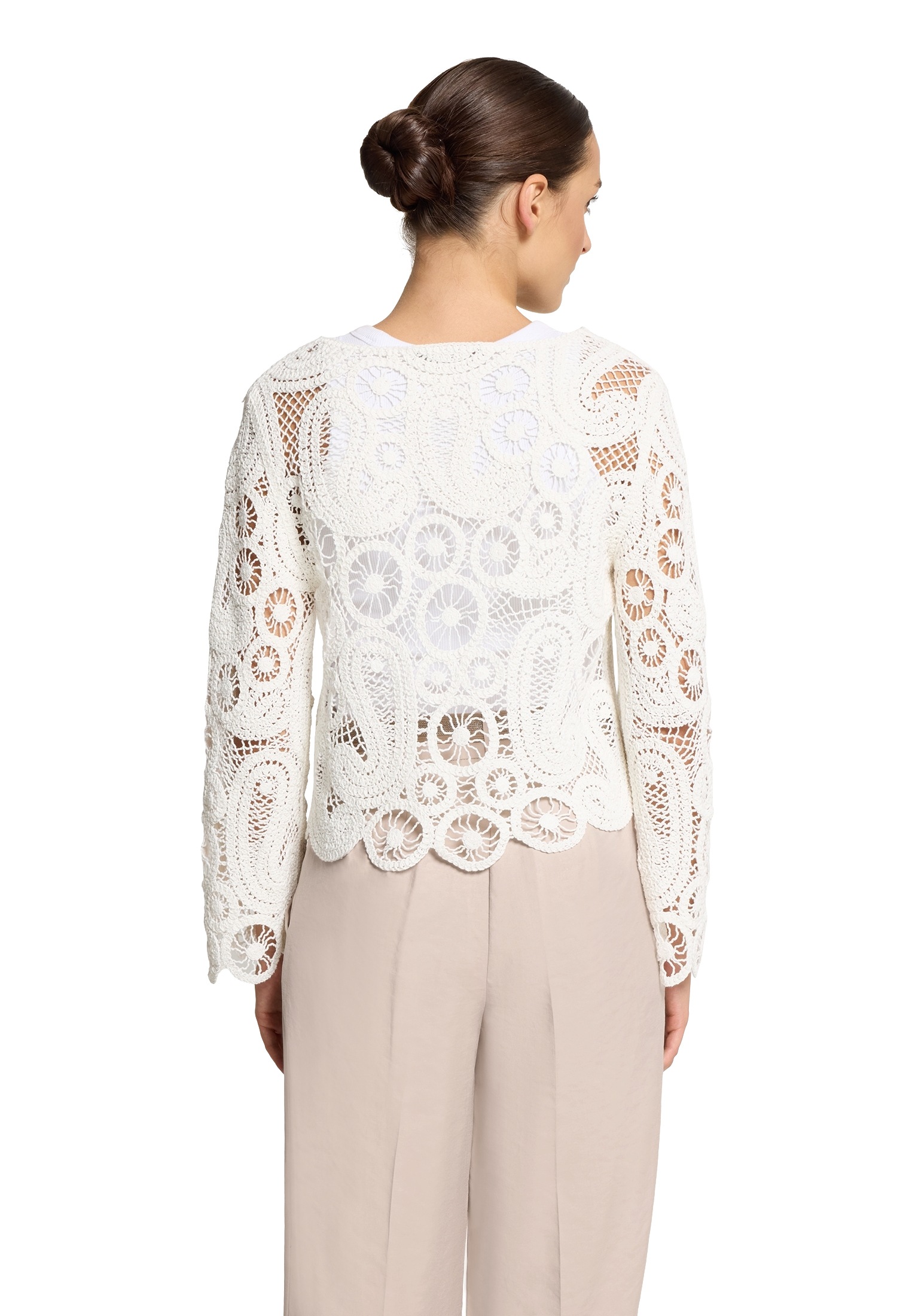 Betty Barclay Rundhalspullover »Lochstrick-Pullover mit U-Boot-Ausschnitt«
