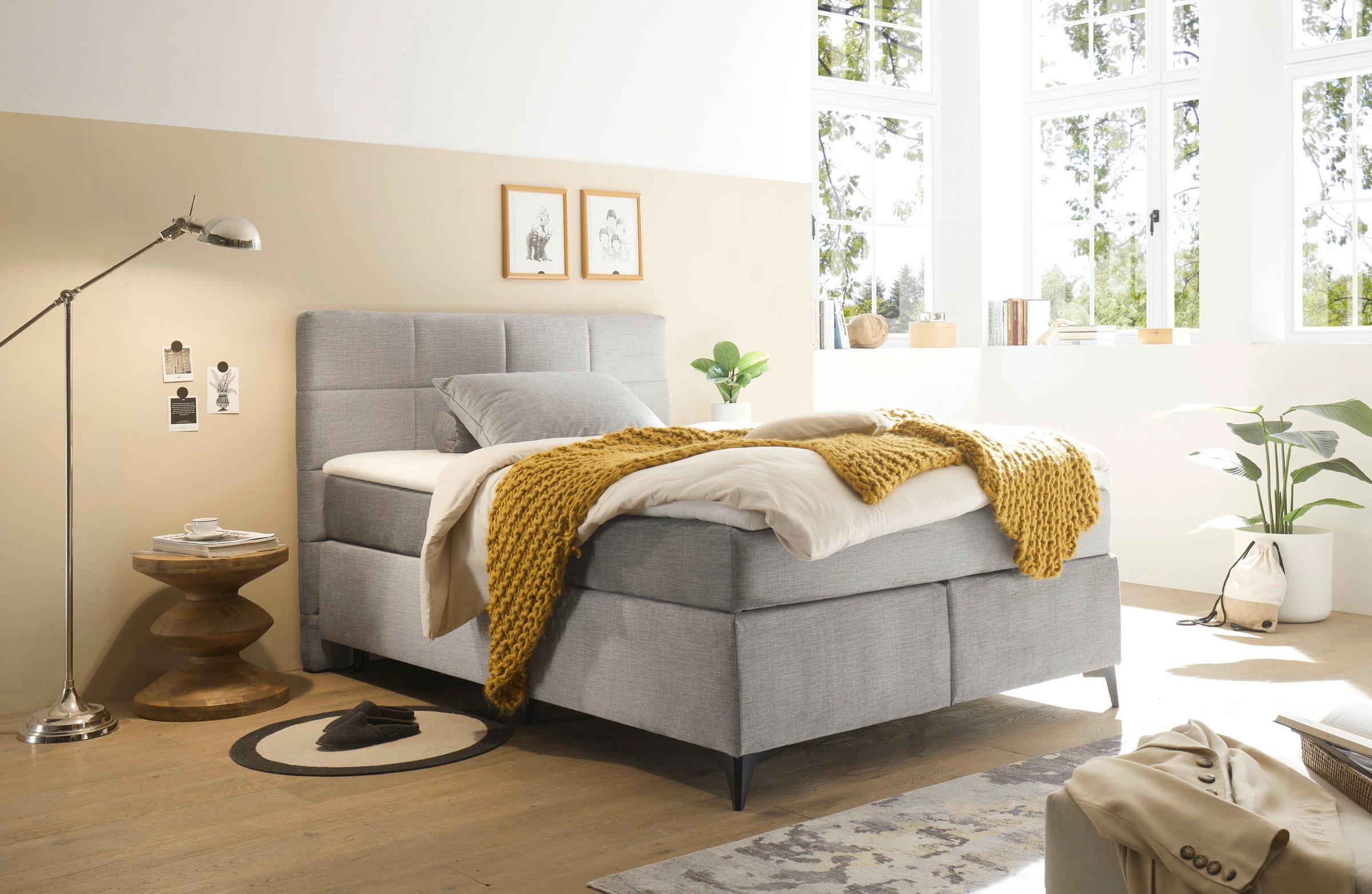 ED EXCITING DESIGN Boxspringbett »Navarra«, wahlweise mit Matratze