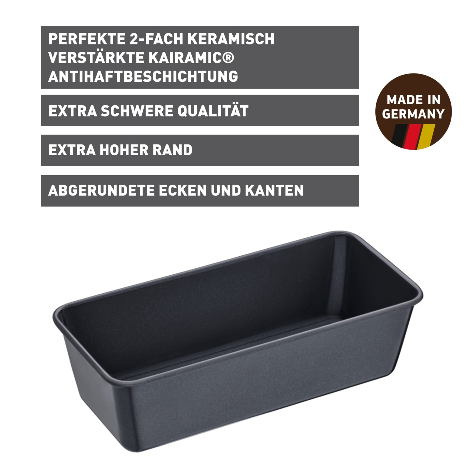 Kaiser Backformen Kastenform »La Forme Plus«, sauerteigbeständig, schnittfest, backofenfest, Made in Germany