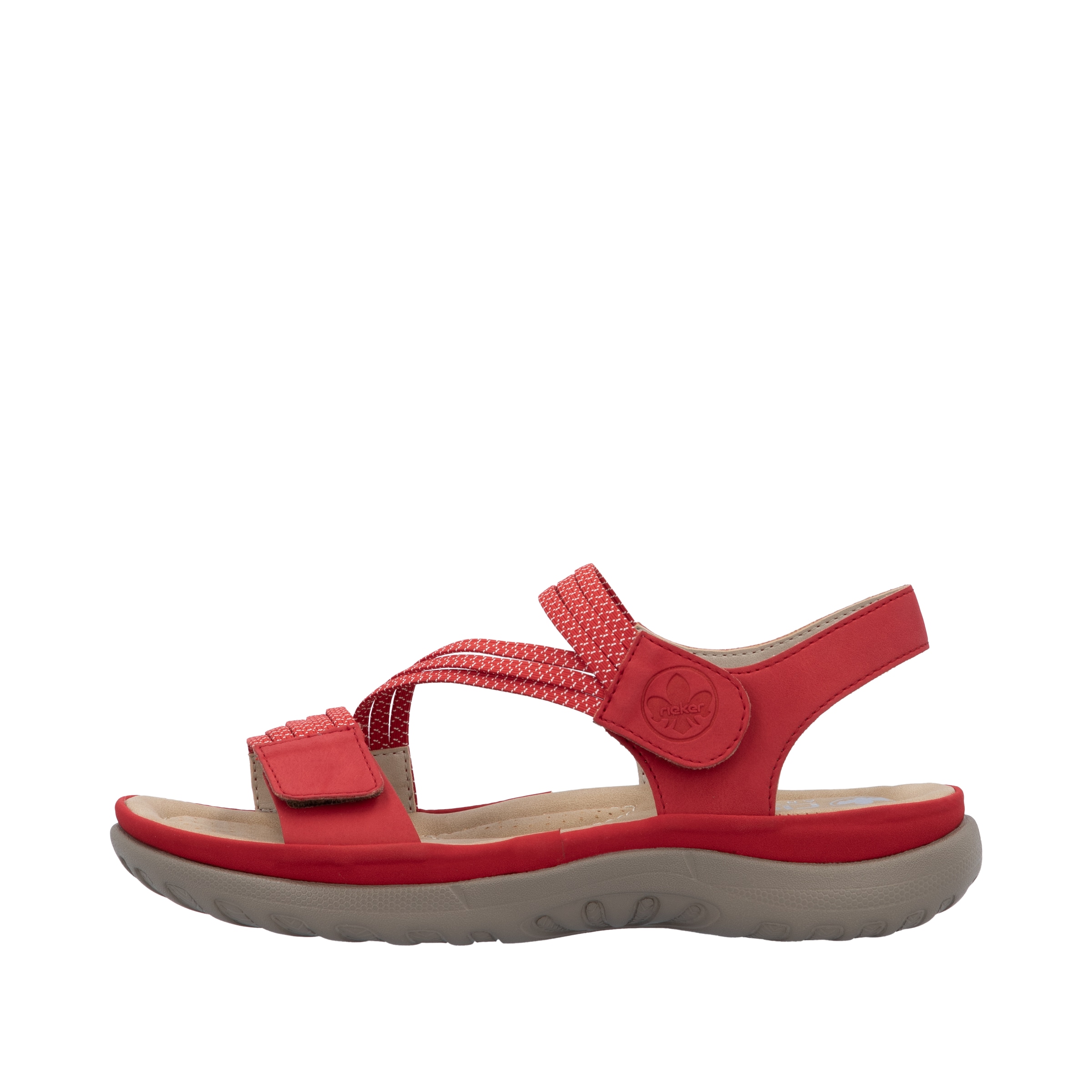 Rieker Riemchensandale  Sommerschuh, Sandalette, Keilabsatz, mit Gummizügen