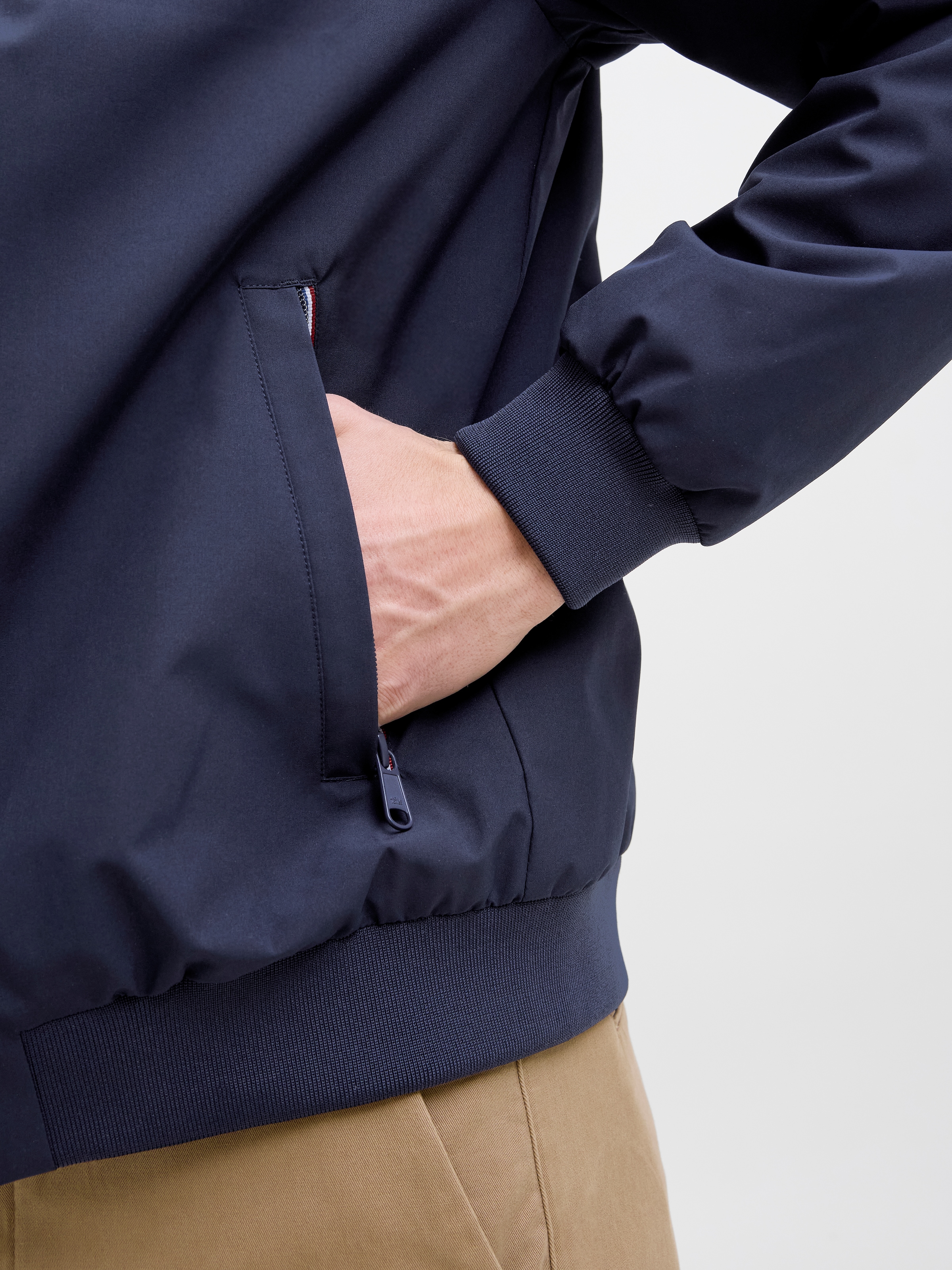Jack & Jones Bomberjacke »JPRBLUBRAD BOMBER JACKET SN« Materialmix, regular fit