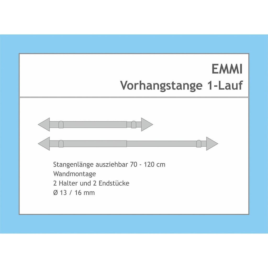 Good Life Gardinenstange »Emmi«, 1 läufig-läufig, ausziehbar