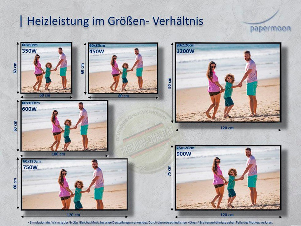 Papermoon Infrarotheizung »Ihr Foto für personalisierte Infrarotheizung«, Individuelle Infrarot-BILD-Heizung, Motiv nach Kundenwunsch