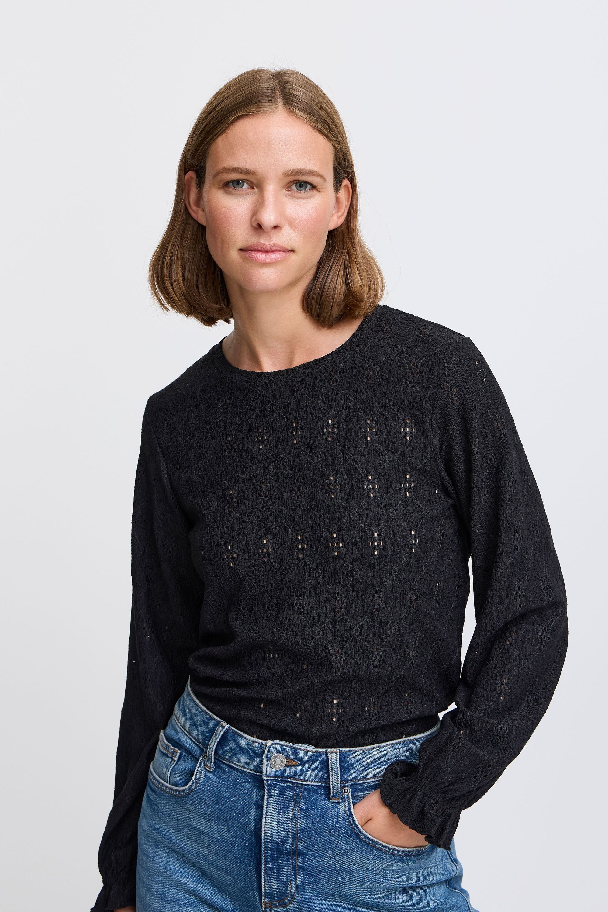b.young Langarmbluse »Langarmbluse BYSILVA ONECK BLOUSE«