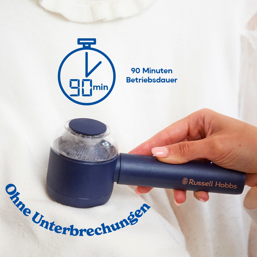 RUSSELL HOBBS Fusselrasierer »27660-56« elektrisch, aufladbar inklusive Holzreinigungsbürste & USB-C Ladekabel