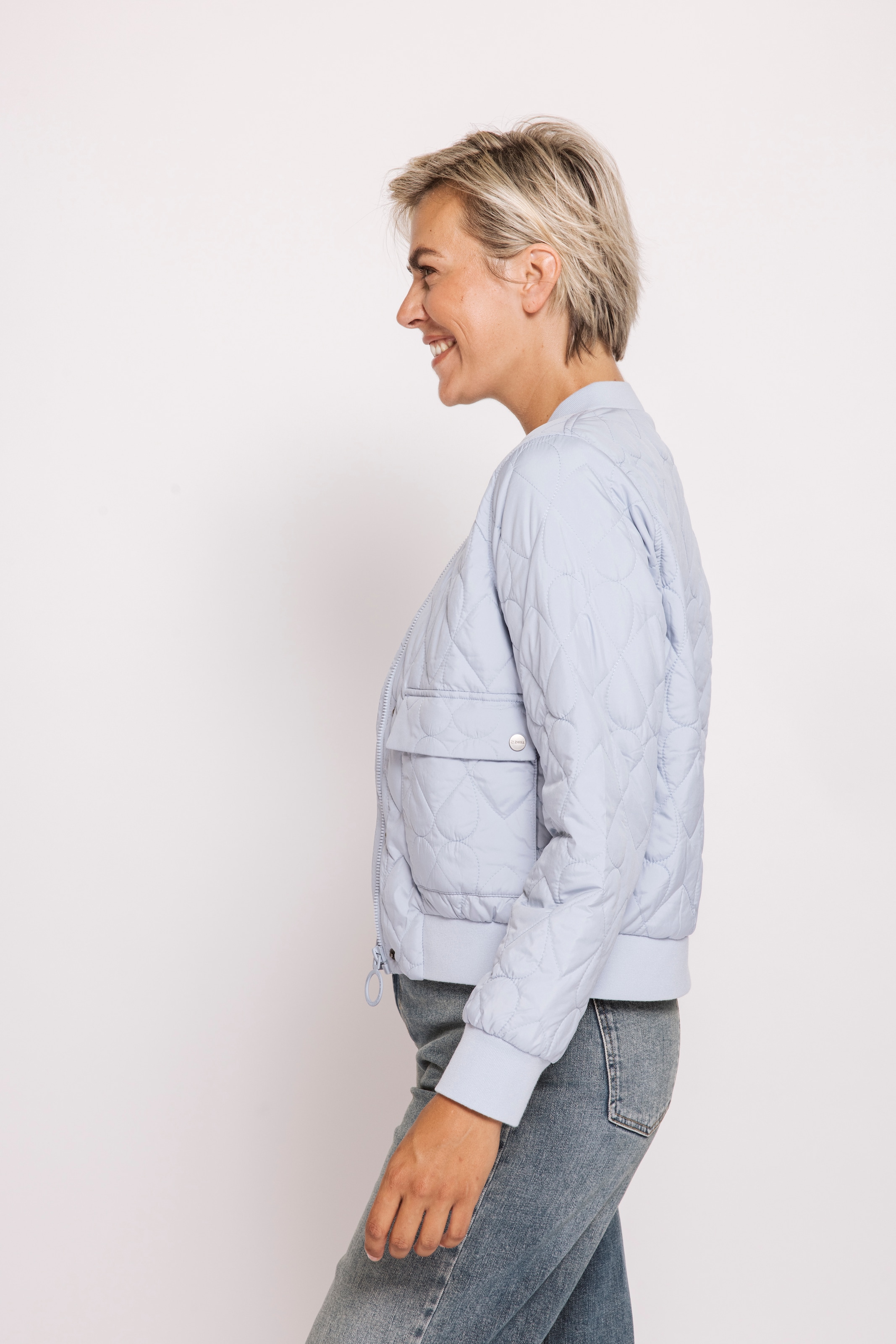 Zhrill Kurzblazer »ZHJULIE PADDED« im Blouson-Look und mit Steppung