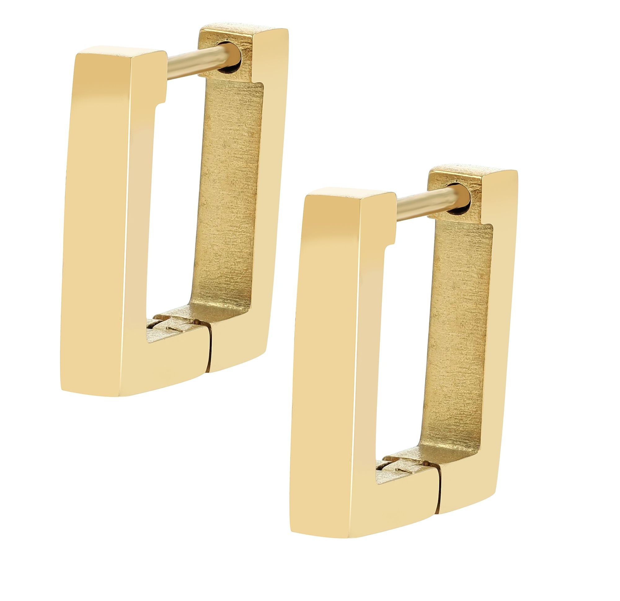 Adelia´s Paar Creolen »Damen Ohrringe ¿ Klappcreole aus Edelstahl«