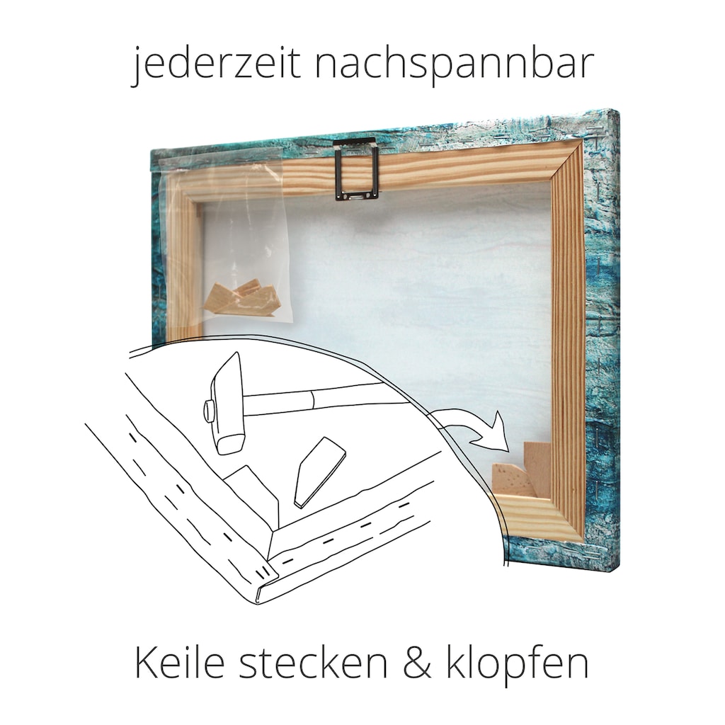 Artland Leinwandbild »Lila Mohnsammlung am Fenster«, Arrangements, (1 St.)