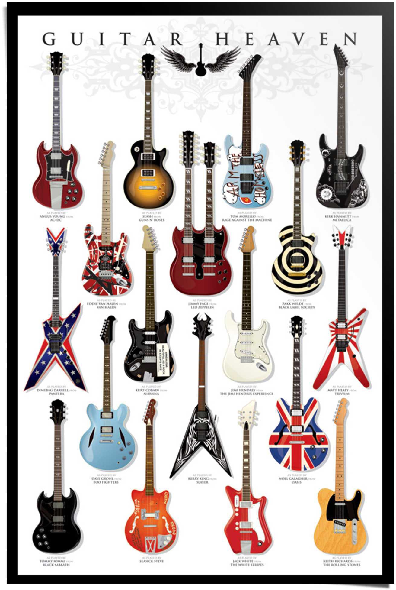 Reinders! Poster »Gitarren Sammlung«, (1 St.) online bei OTTO | Poster
