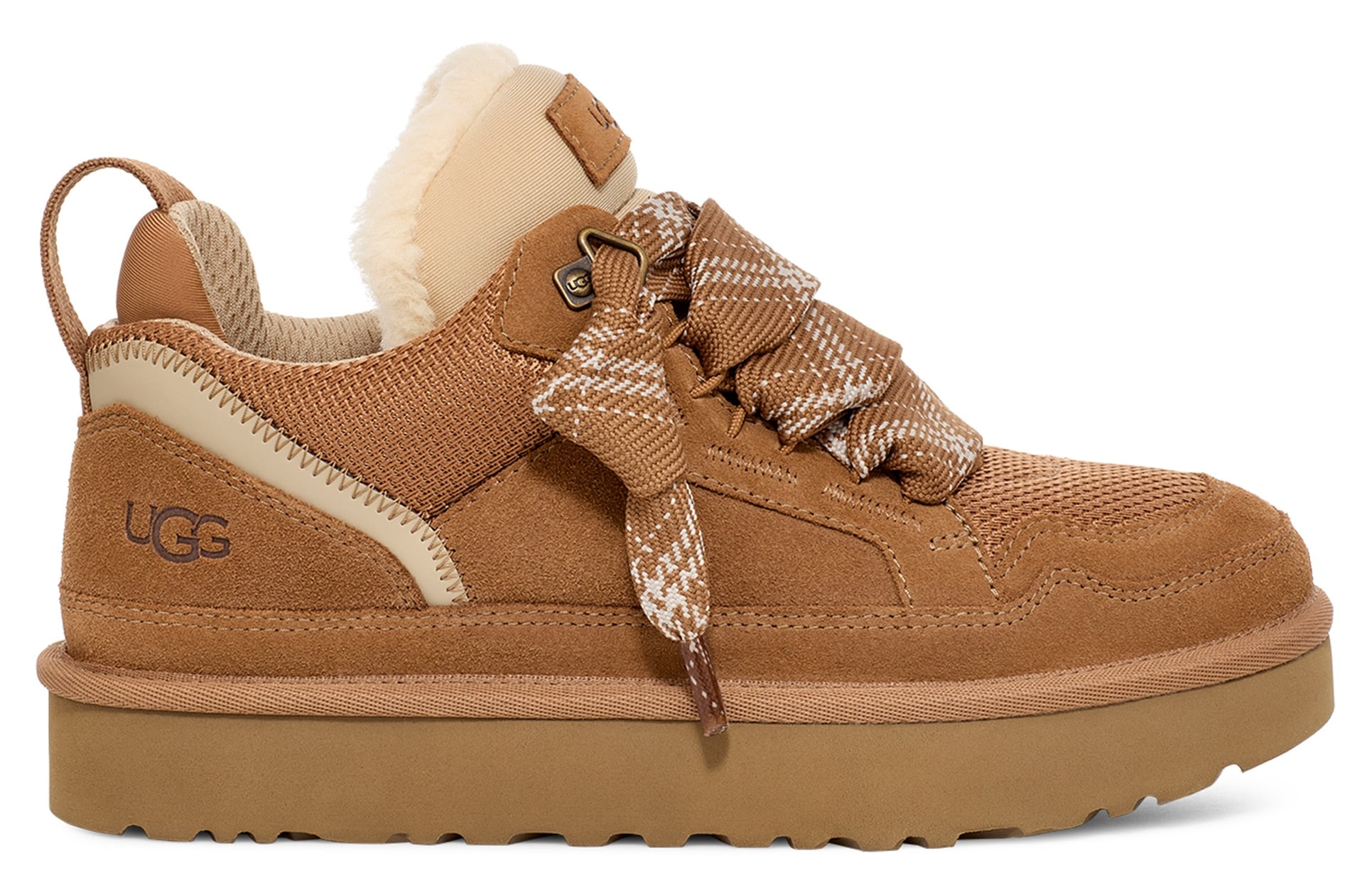 UGG Plateausneaker »LOWMEL«, Midcut Sneaker, Schnürschuh mit gepolstertem Schaftrand