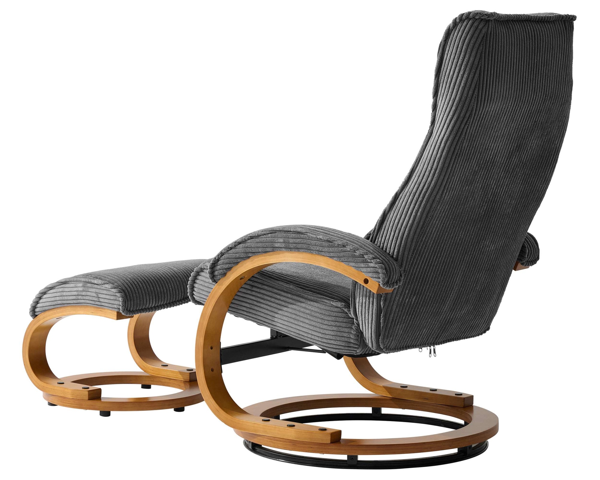 Home affaire Relaxsessel »mit Hocker PARIS neu: Cord - OTTO. Verlässliche Qualität.« bestehend aus Sessel und Hocker,  manuelle Relaxfunktion mit Drehfunktion, neu: Cord-Bezug