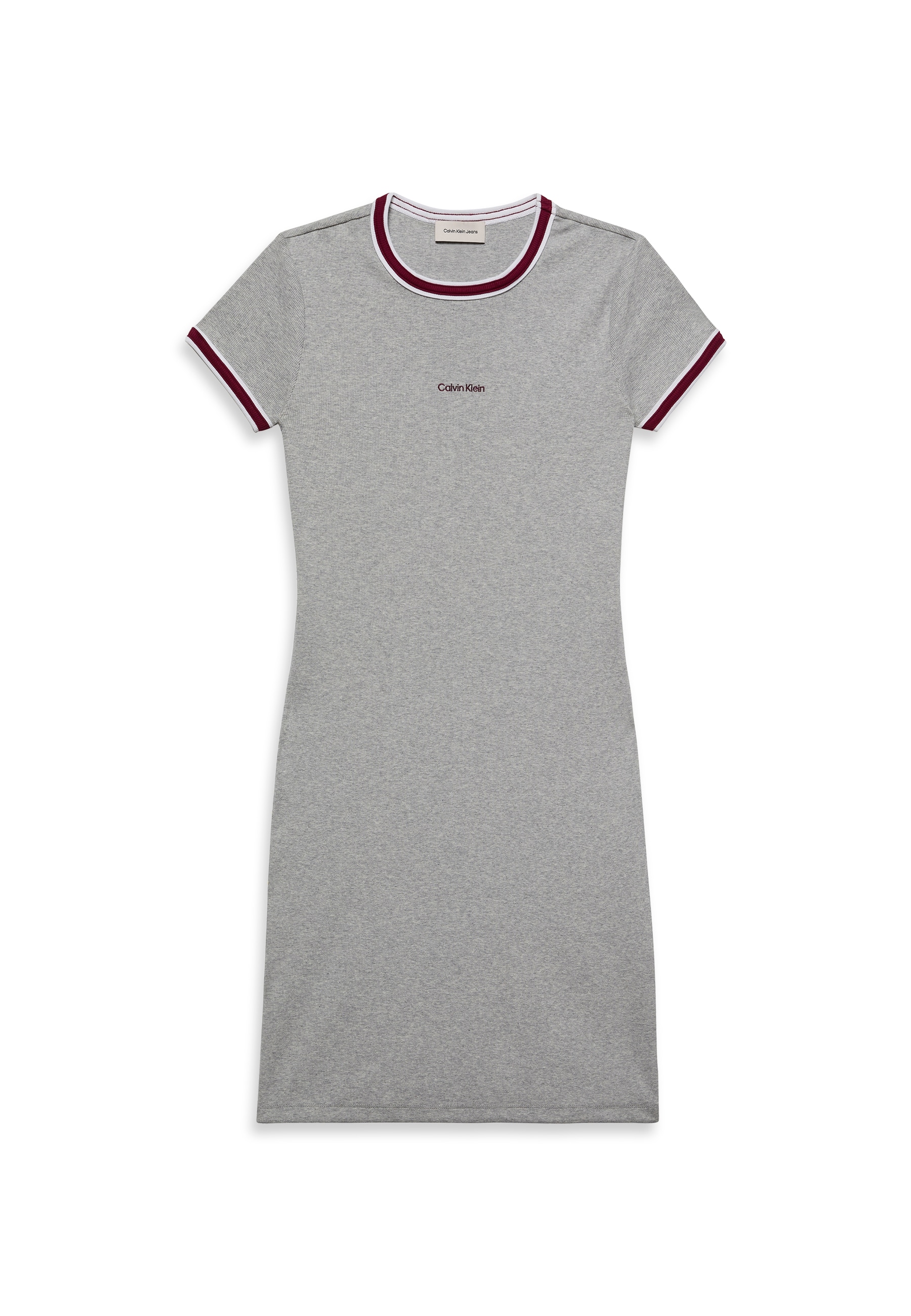 Calvin Klein Jeans Skaterkleid »SS COLOR BLOCK COTTON RIB BABY T«, Mit Rundhalsausschnitt, regular fit