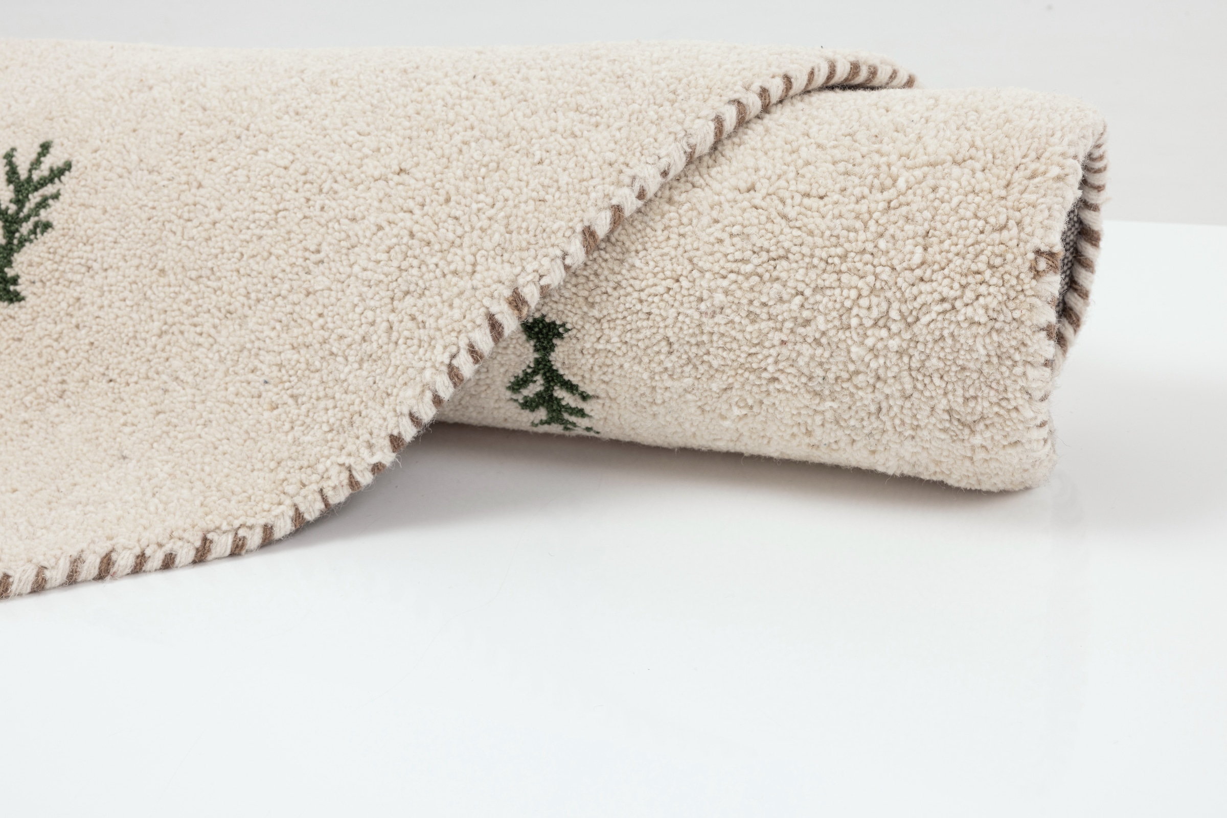 THEKO Wollteppich »Gabbeh Motiv, Handgefertigt, Teppich, Tiermotiv, reine Wolle« rund 14 mm Höhe reine Wolle, Wohnzimmer, Schlafzimmer, Esszimmer