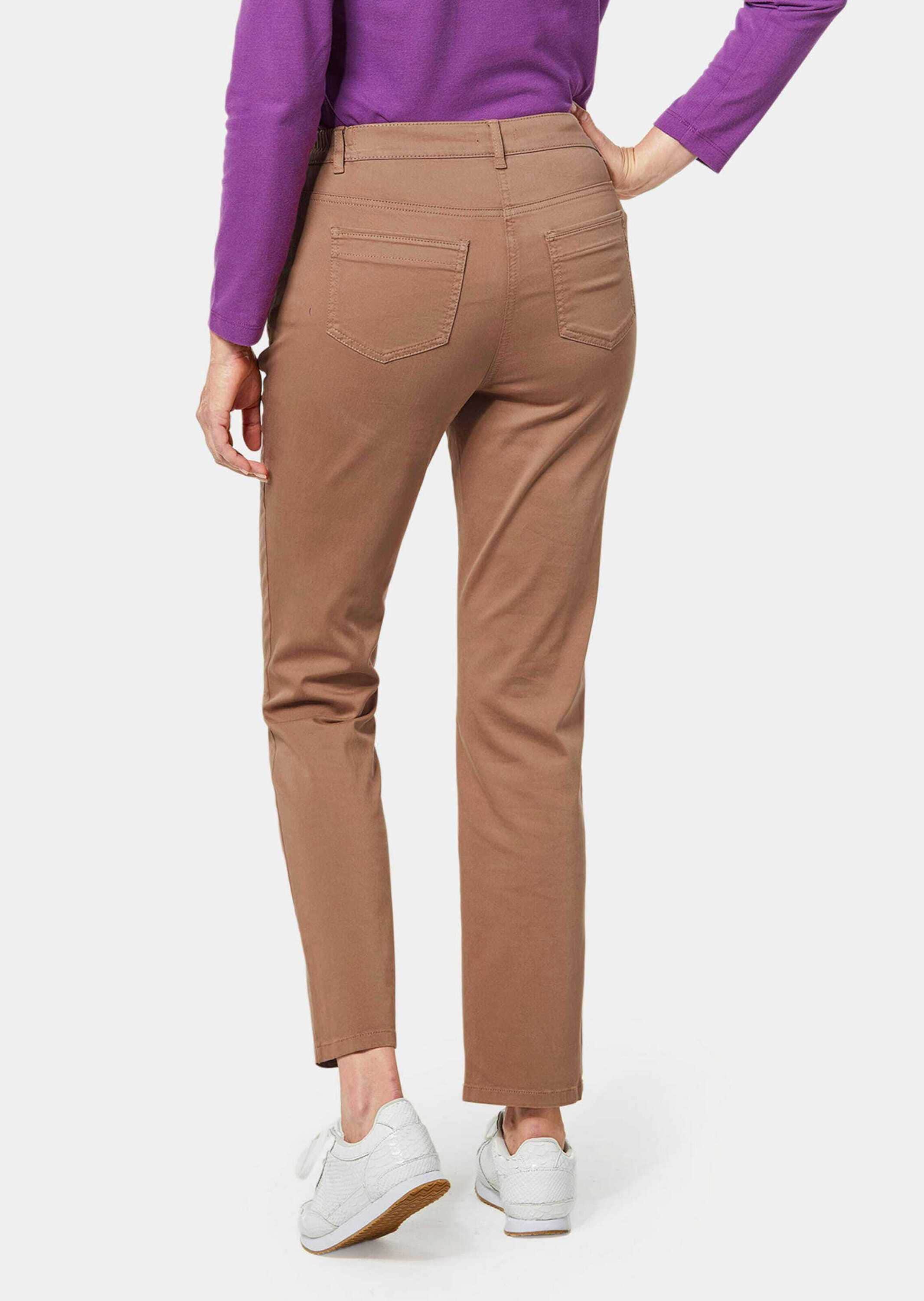 GOLDNER 2-in-1-Hose »Kurzgröße Hose Carla in jeanstypischer Form und trendstarker Farbe«