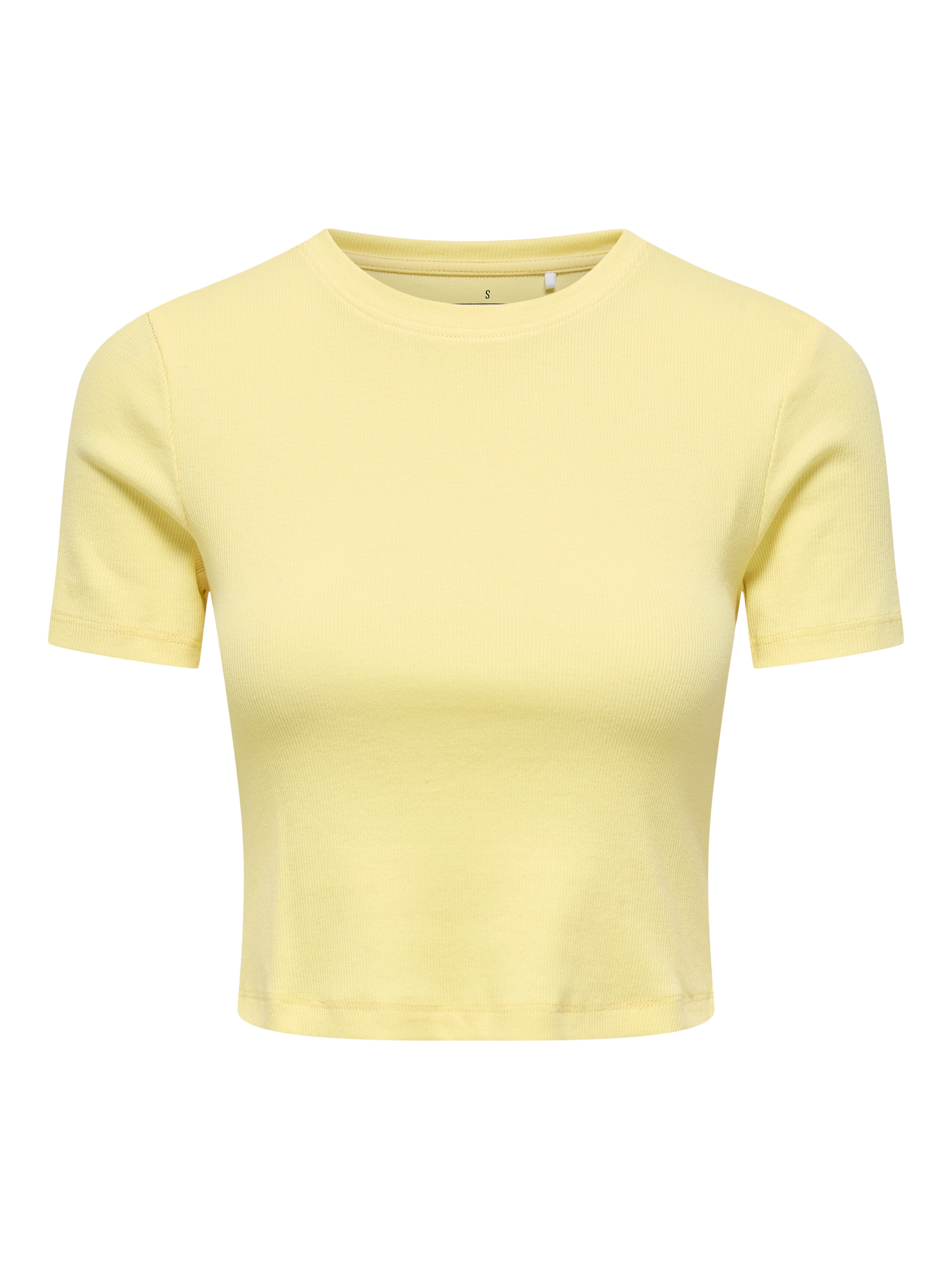 ONLY Kurzarmshirt »ONLBETTY S/S O-NECK SHORT TOP CC JRS« softe Jerseyqualität