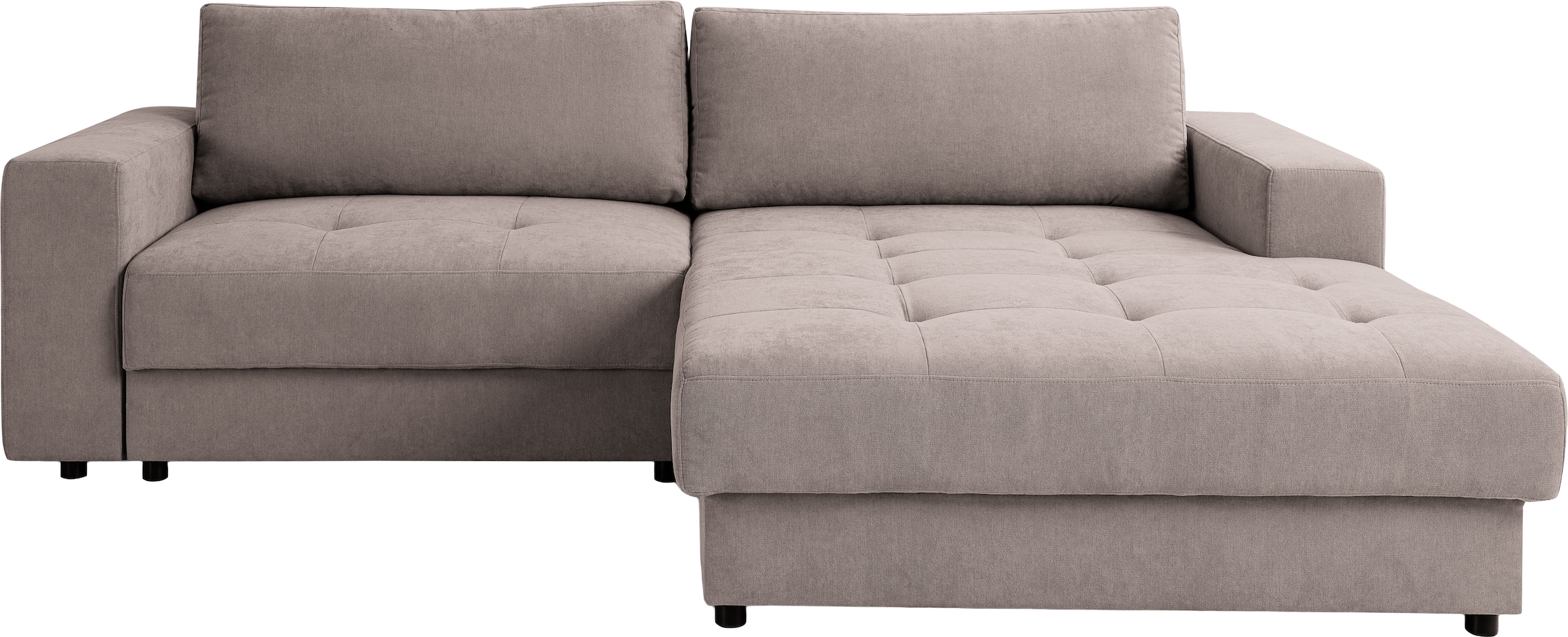 WERK2 Ecksofa »Indiana inkl. Bettfunktion & Bettkasten, bequem, Breite 270cm, L-Form« Moderne, elegante Polsterecke, Komfortpolsterung und losen Kissen.