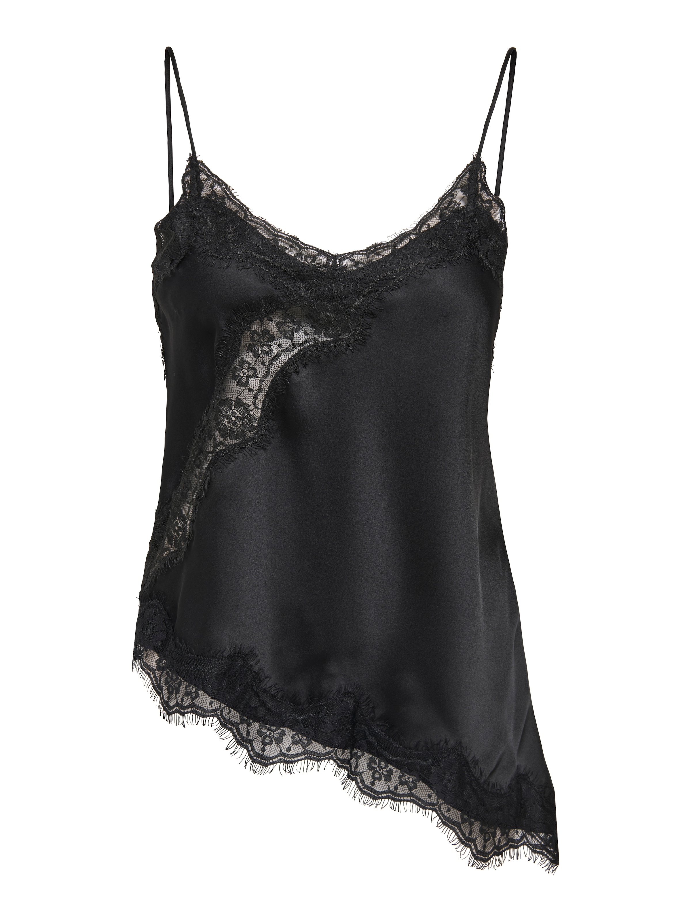 JDY Trägertop »JDYFIFI S/L ASYM LACE SINGLET WVN NOOS« Polyester, regular fit