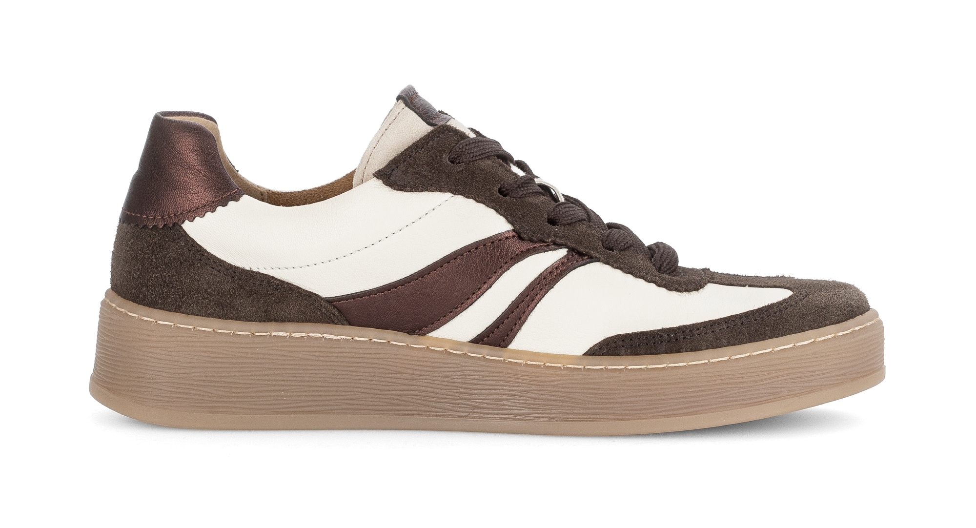 Gabor Plateausneaker »FLORENZ«, Freizeitschuh, Halbschuh, Schnürschuh in Bequemweite G (= weit)