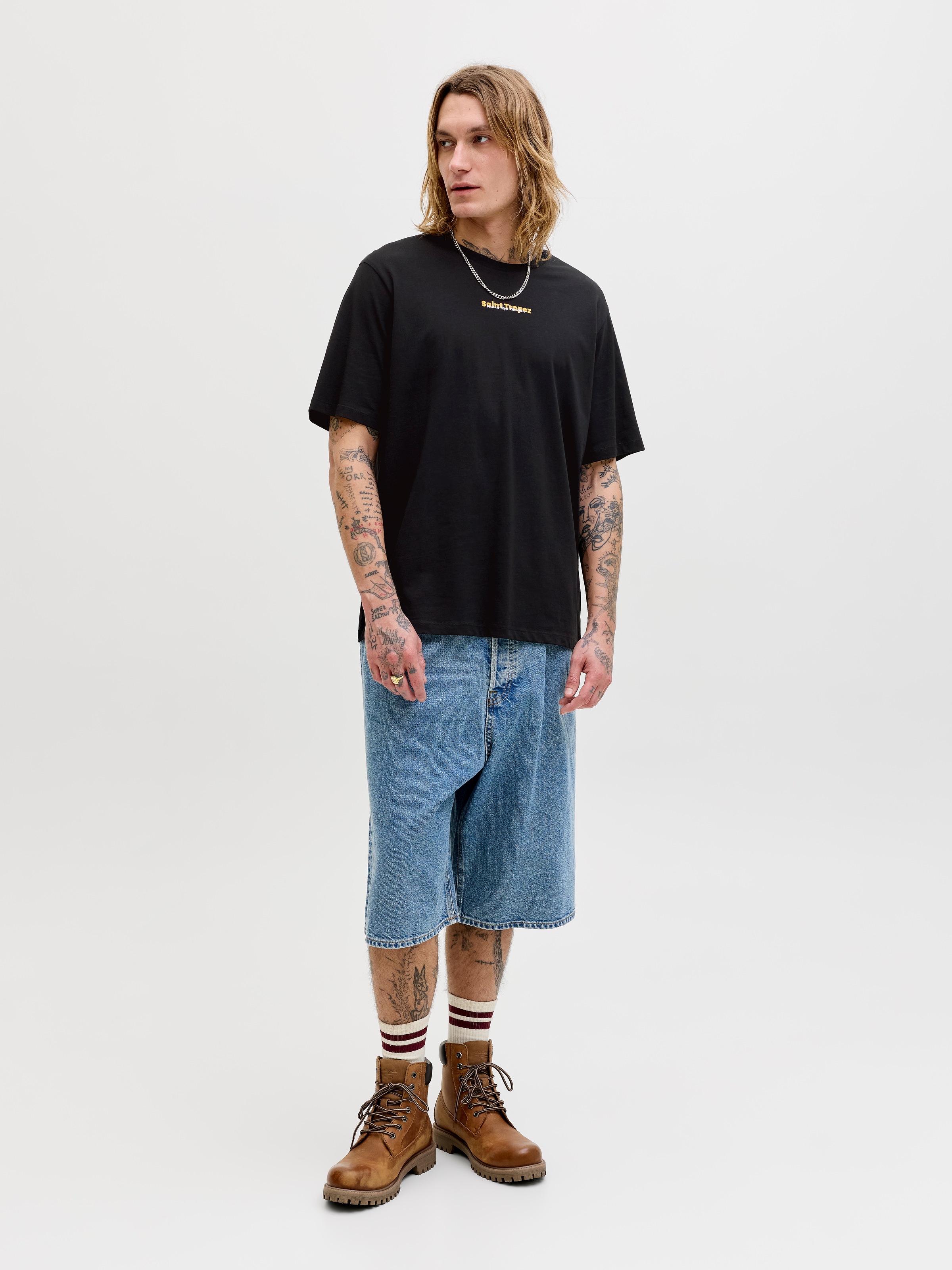 Jack & Jones Rundhalsshirt »JJCITY PHOTOPRINT TEE SS CREW NECK« Baumwolle, relaxed fit