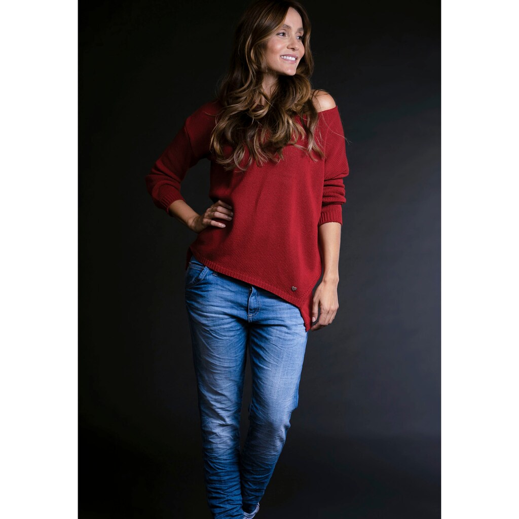 Please Jeans Boyfriend-Jeans »P85A«, lässige Jeans Hose mit Crinkle-Effekt und krempelbarem Bein