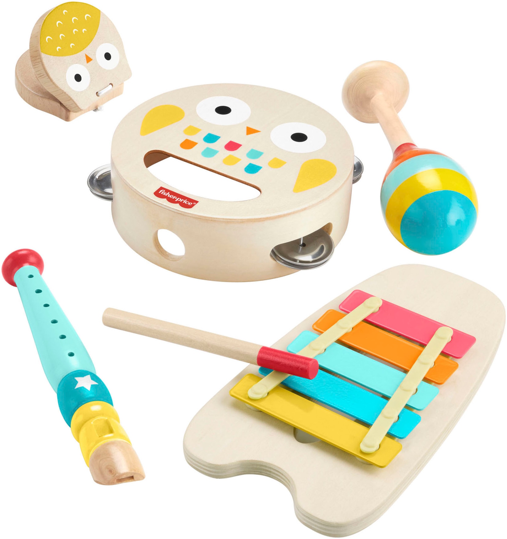 Spielzeug-Musikinstrument »Holzinstrumente«, (Set, 6 tlg.)