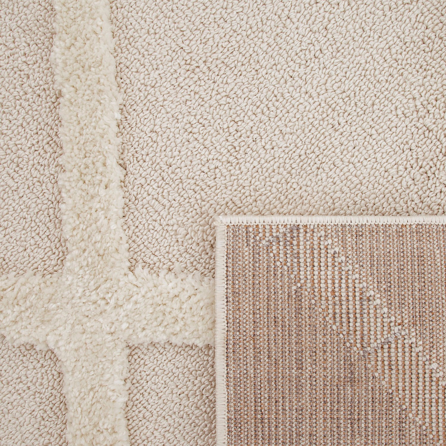 Paco Home Hochflor-Teppich Effekt, 745«, bei Rauten, weicher modernes rechteckig, Hoch-Tief »Genua OTTO Uni-Farben, online Flor Design, bestellen