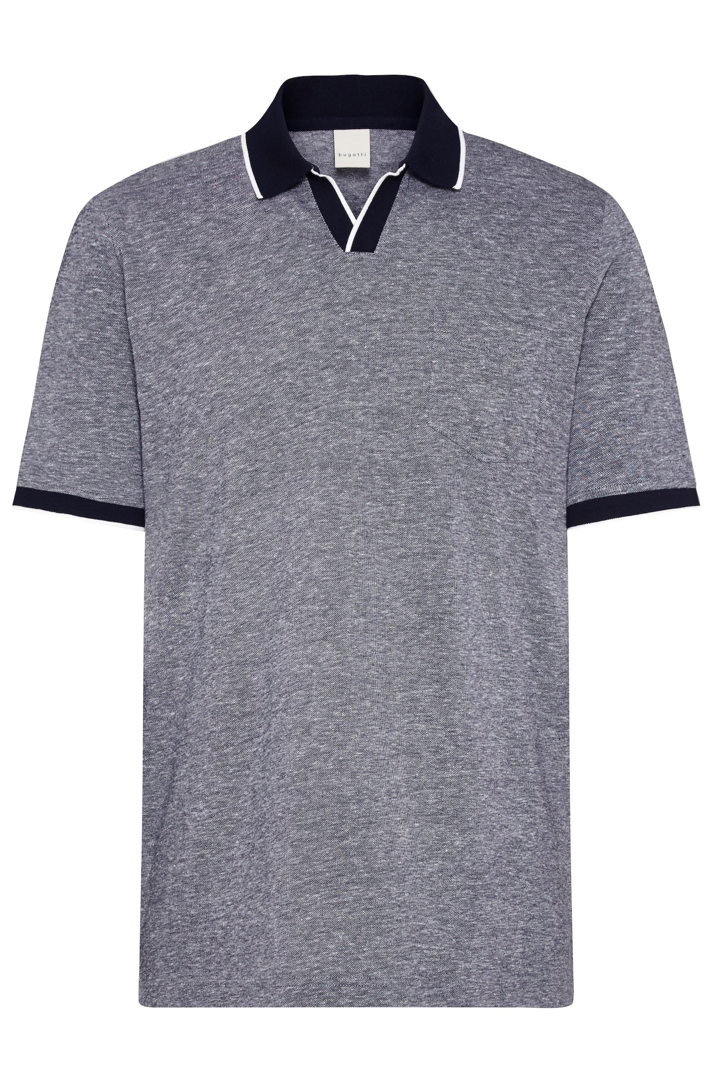 bugatti Poloshirt, in 2-tone-Optik