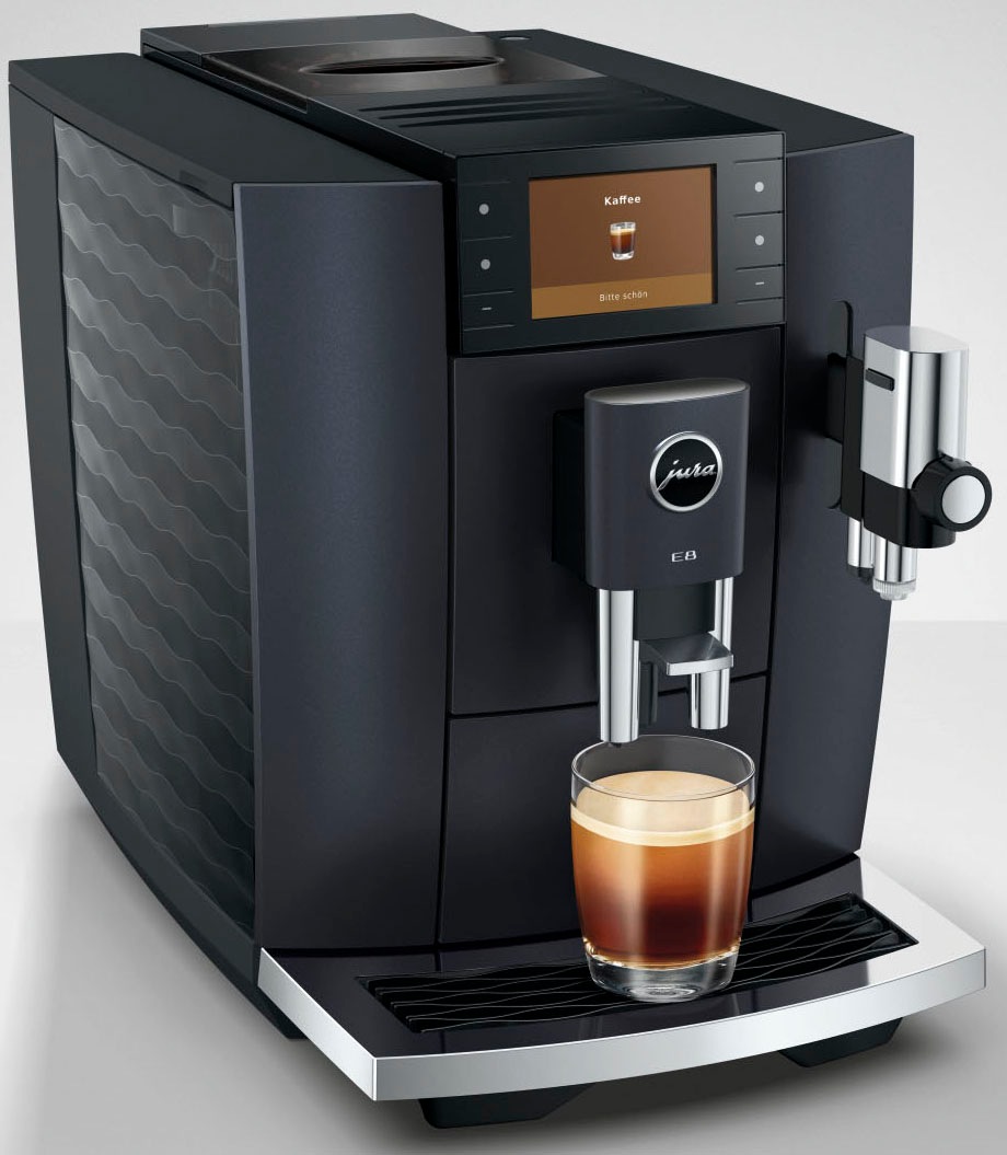 JURA Kaffeevollautomat »15749 E8 (ED), Cosmic Black« 27 Spezialitäten, WiFi, Hot & Light Brew, Sweet