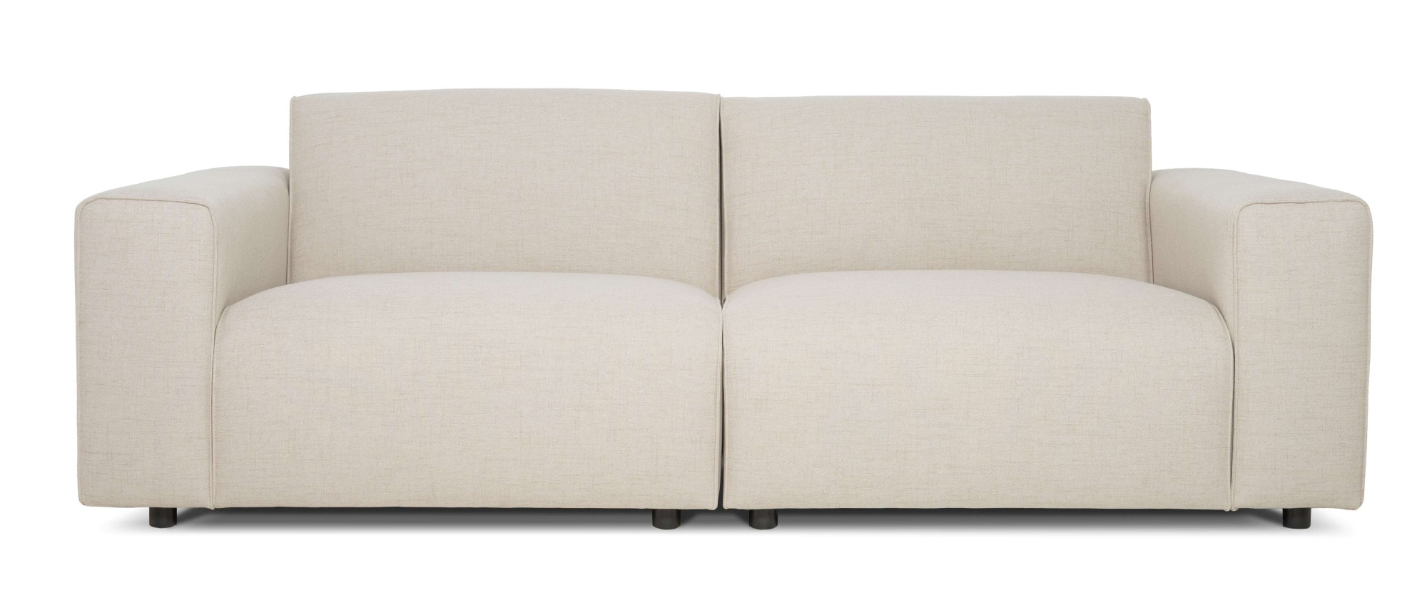 OTTO home 3-Sitzer »Naddine« B. 228 cm, Strukturstoff mit Mélange-Effekt, mit Wellenunterfederung