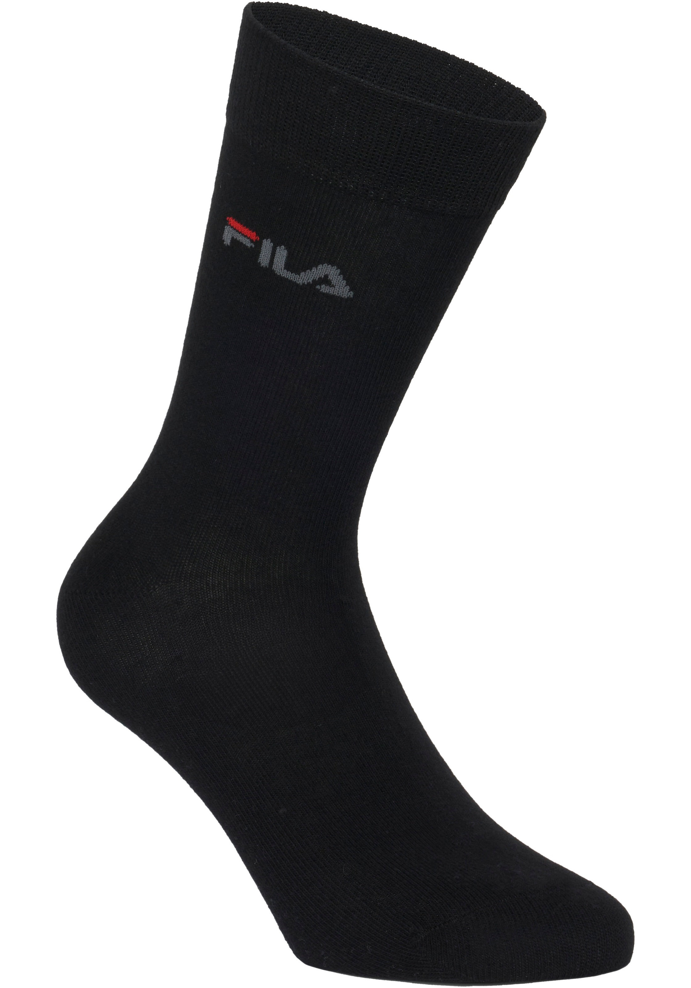 Fila Businesssocken »UNISEX LIFESTYLE PLAIN SOCKS«, (6 Paar), mit eingestrickem Logo