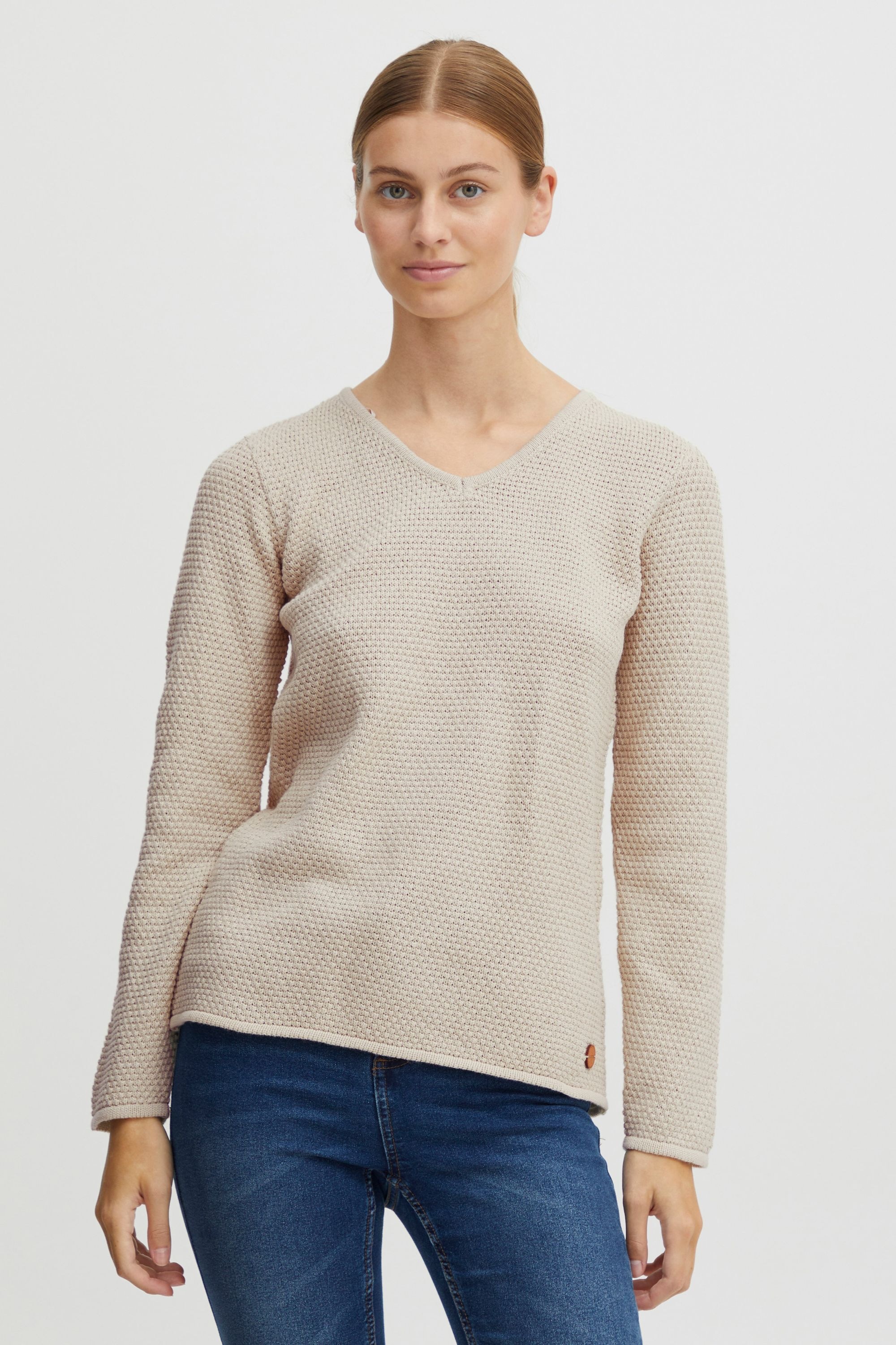 OXMO Strickfleece-Pullover »Strickpullover OXHanna«