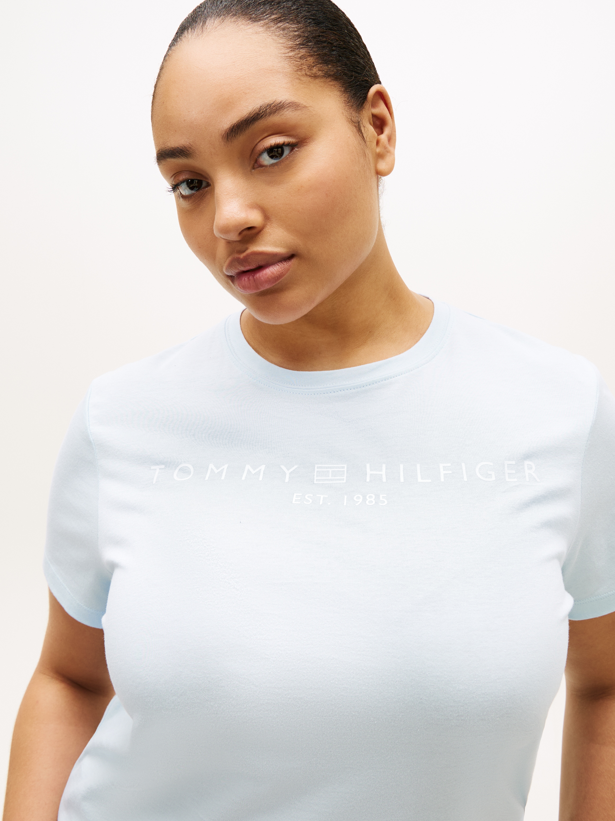 Tommy Hilfiger Curve T-Shirt »CRV REG CORP LOGO C-NK SS« in großen Größen