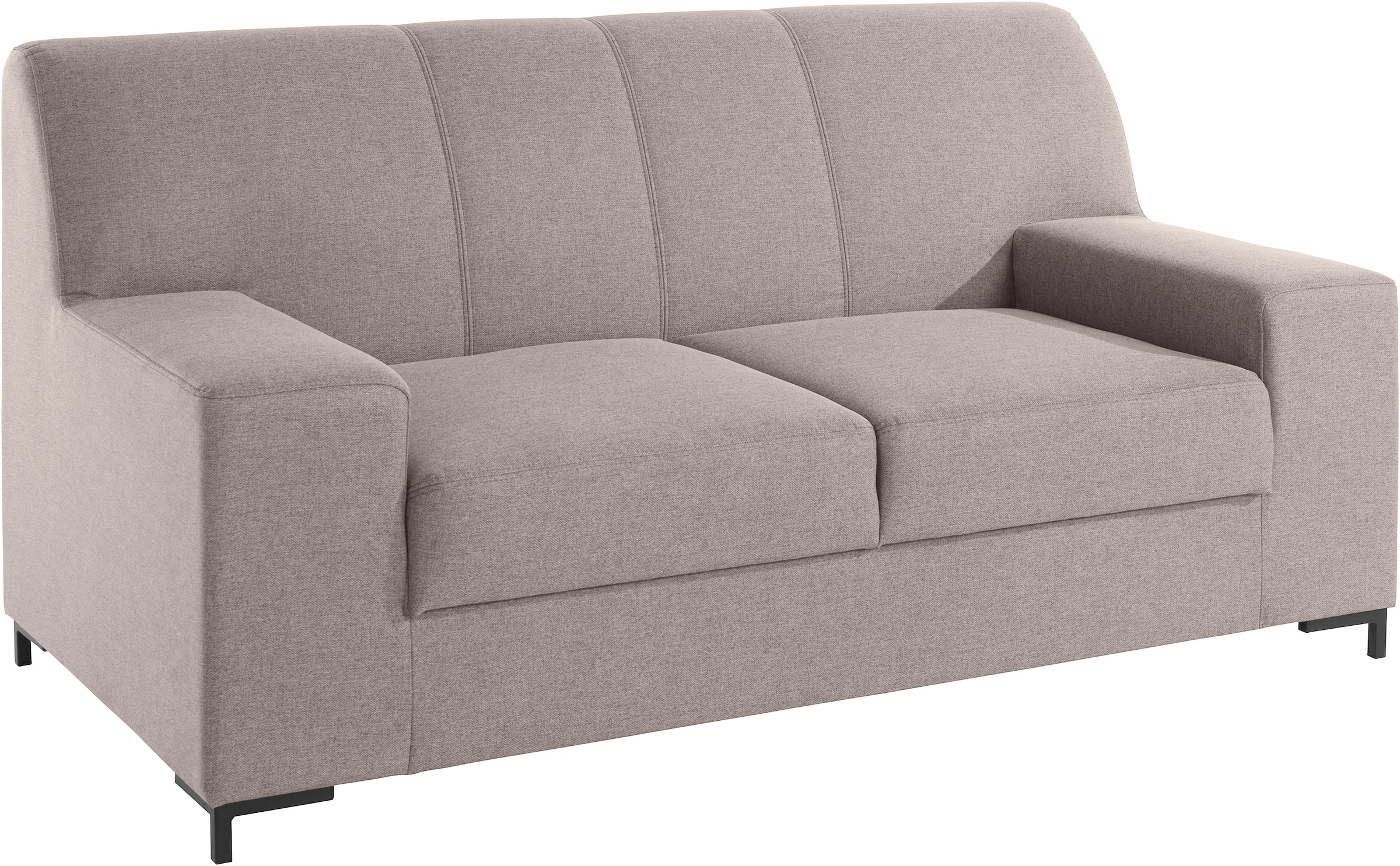 DOMO collection 2-Sitzer »Ledas kubisch und komfortabel, flache Armlehnen, eleganter Fuß,« Breite 170cm, in vielen Farben erhältlich