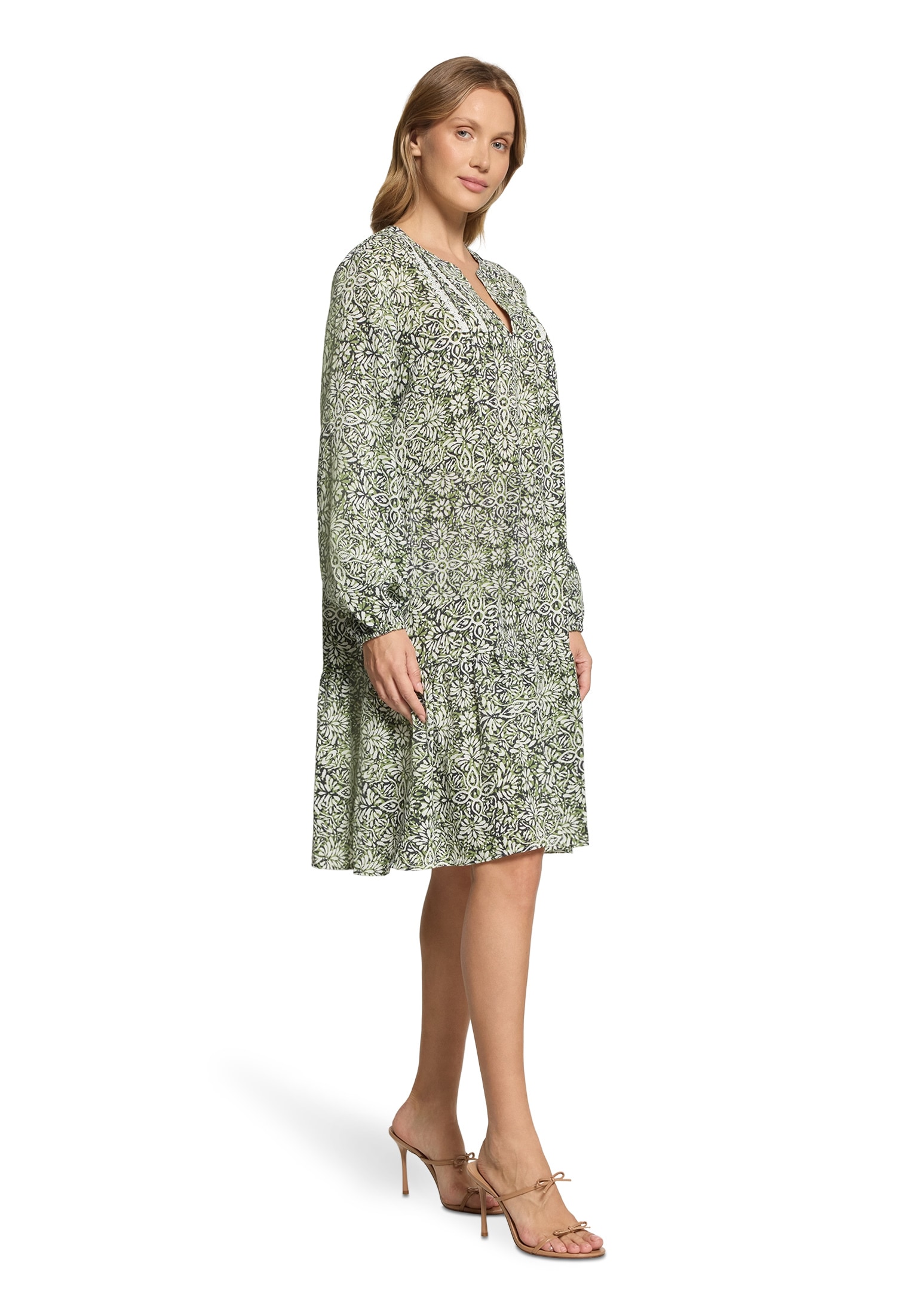 Cartoon Midikleid »Stufenkleid mit Biesen«