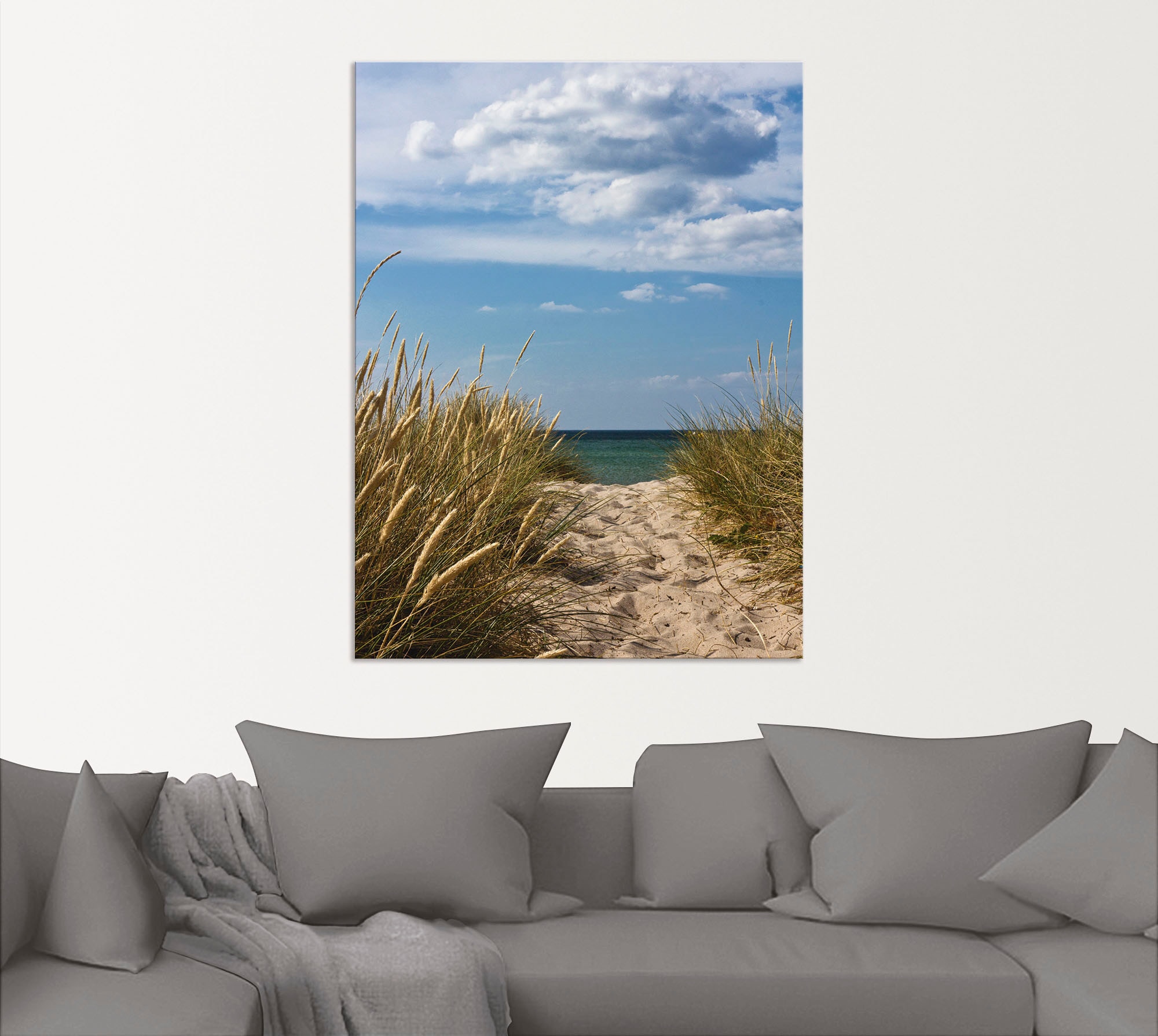 Artland Wandbild »Strandzugang an der Ostsee - Dänemark 9«, Strand, (1 St.), als Alubild, Outdoorbild in verschied. Größen