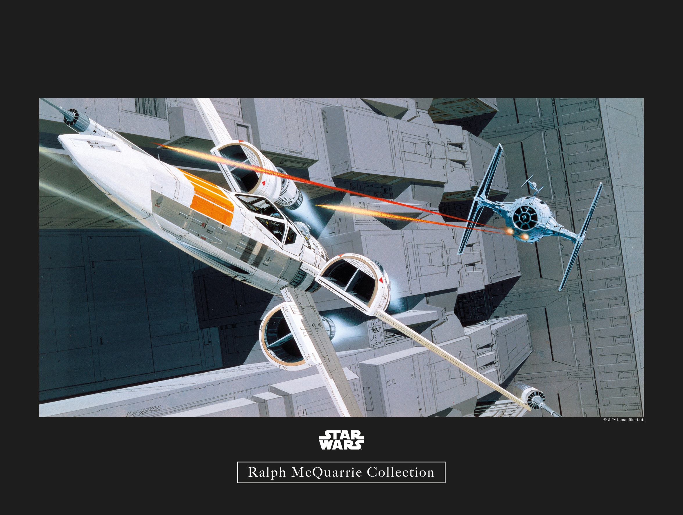Poster »Star Wars Classic RMQ X-Wing vs TIE-Fighter«, Star Wars, (1 St.),...