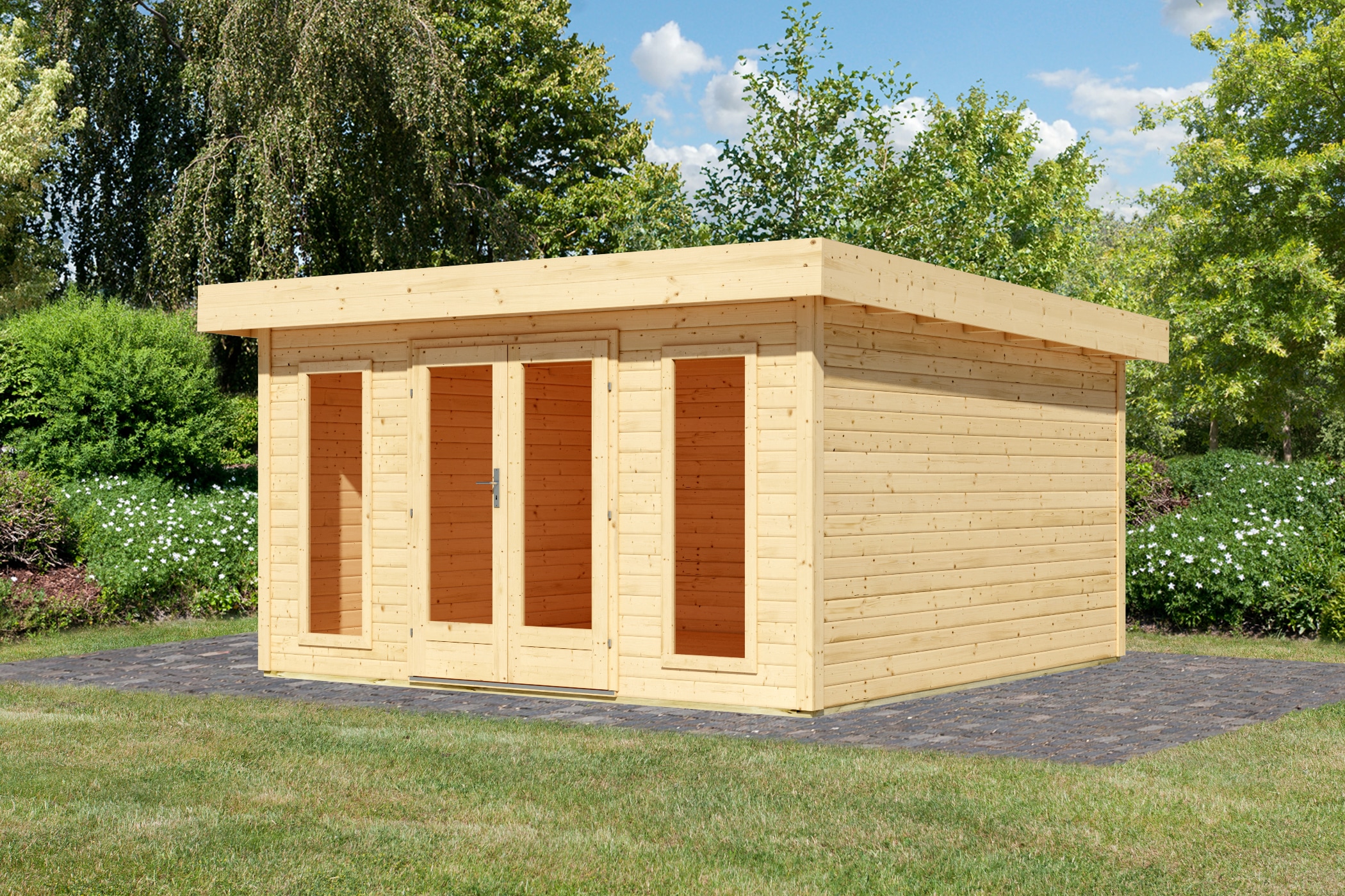 Karibu Gartenhaus »Neuklostersee« aus hochwertiger nordischer Fichte