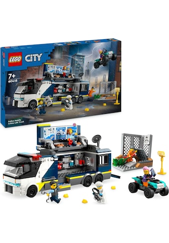Konstruktionsspielsteine »Polizeitruck mit Labor (60418), LEGO City«, (674 St.)