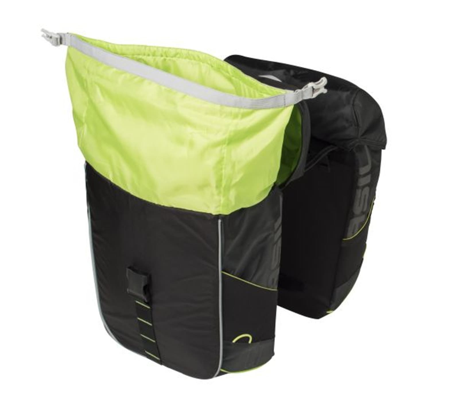 Fahrradtasche »Doppelpacktasche "Miles" - schwarz/lime«