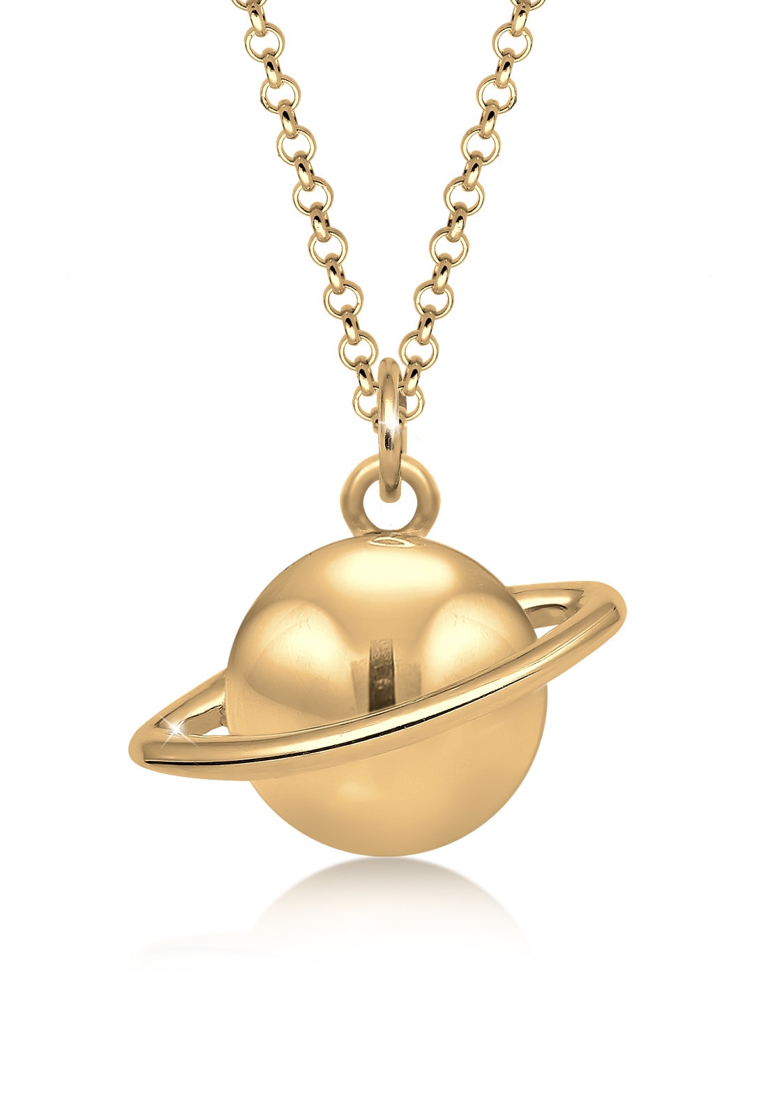 Kette mit Anhänger »Halskette Astro Planet Saturn Universum 925 Sterling Silber«