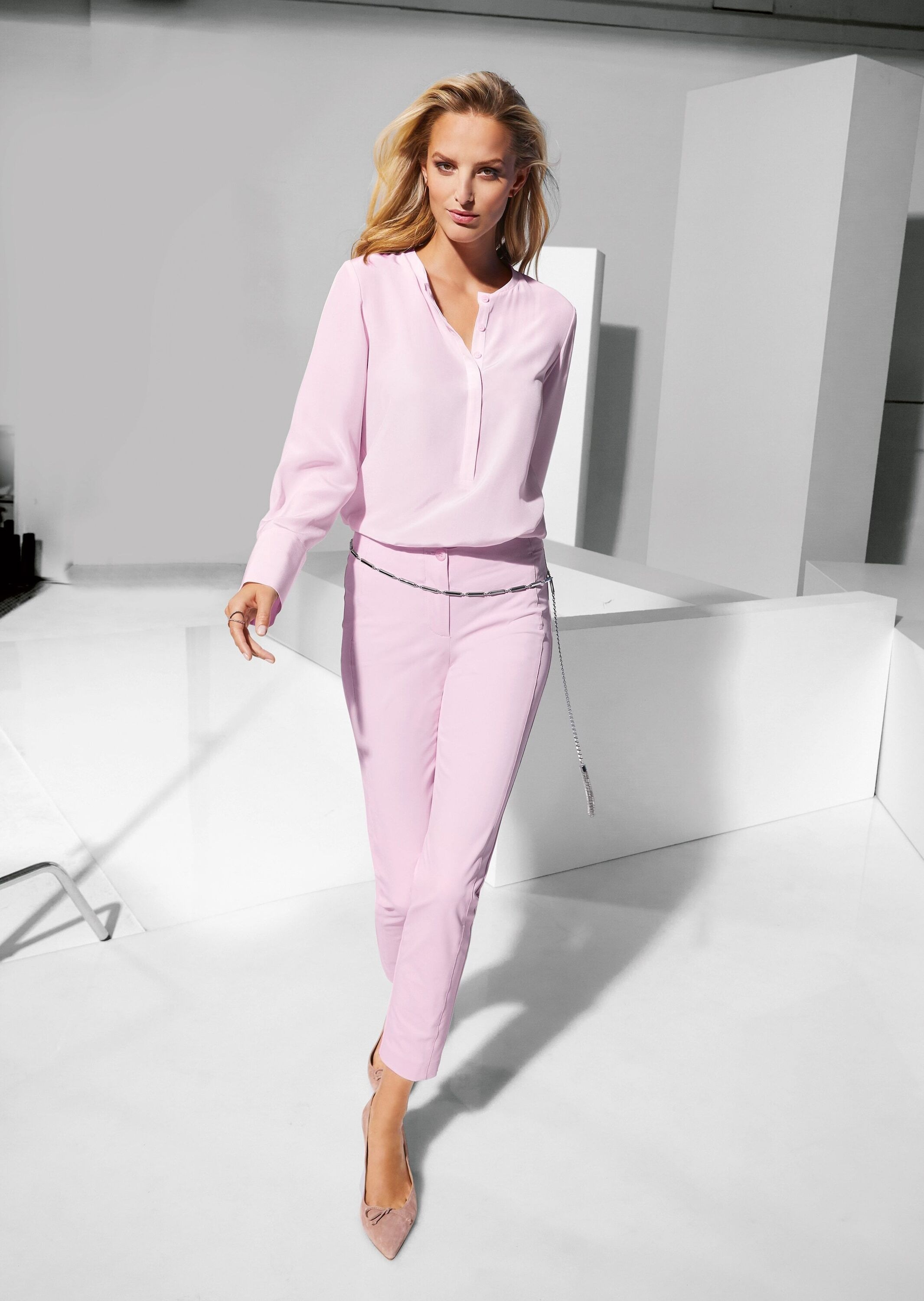 MADELEINE Stoffhose »Hose Schlanke Stretch-Hose mit Vichy-Karo«  hoher Tragekomfort durch Stretchanteil