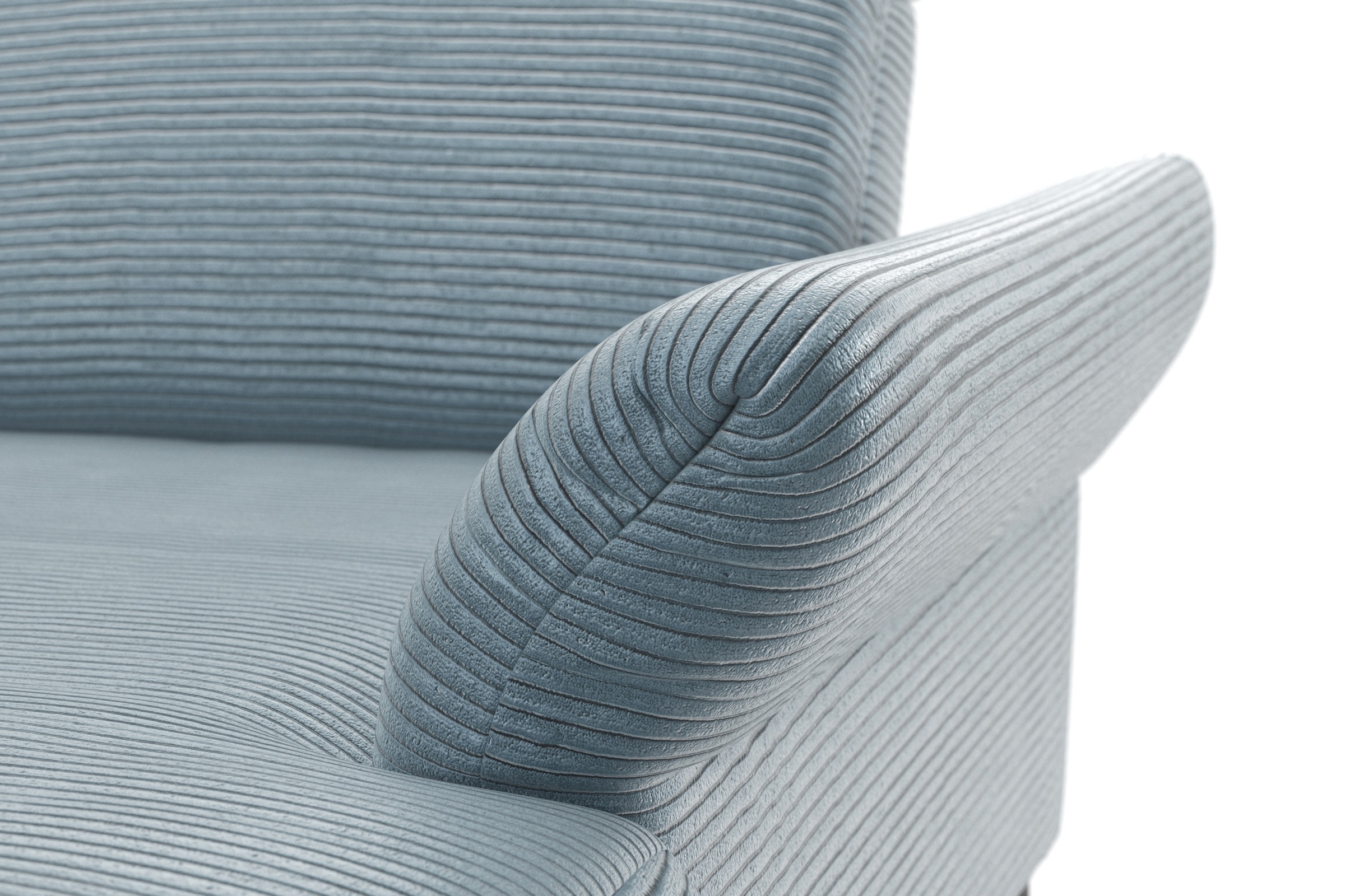 INOSIGN Wohnlandschaft »Coco U-Form«, Sitztiefen-, Arm- und Kopfteilverstellung, Cord-Bezug, Fußhöhe 15 cm