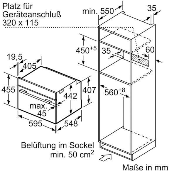 SIEMENS Backofen mit Mikrowelle »CM633GBS1«, CM633GBS1